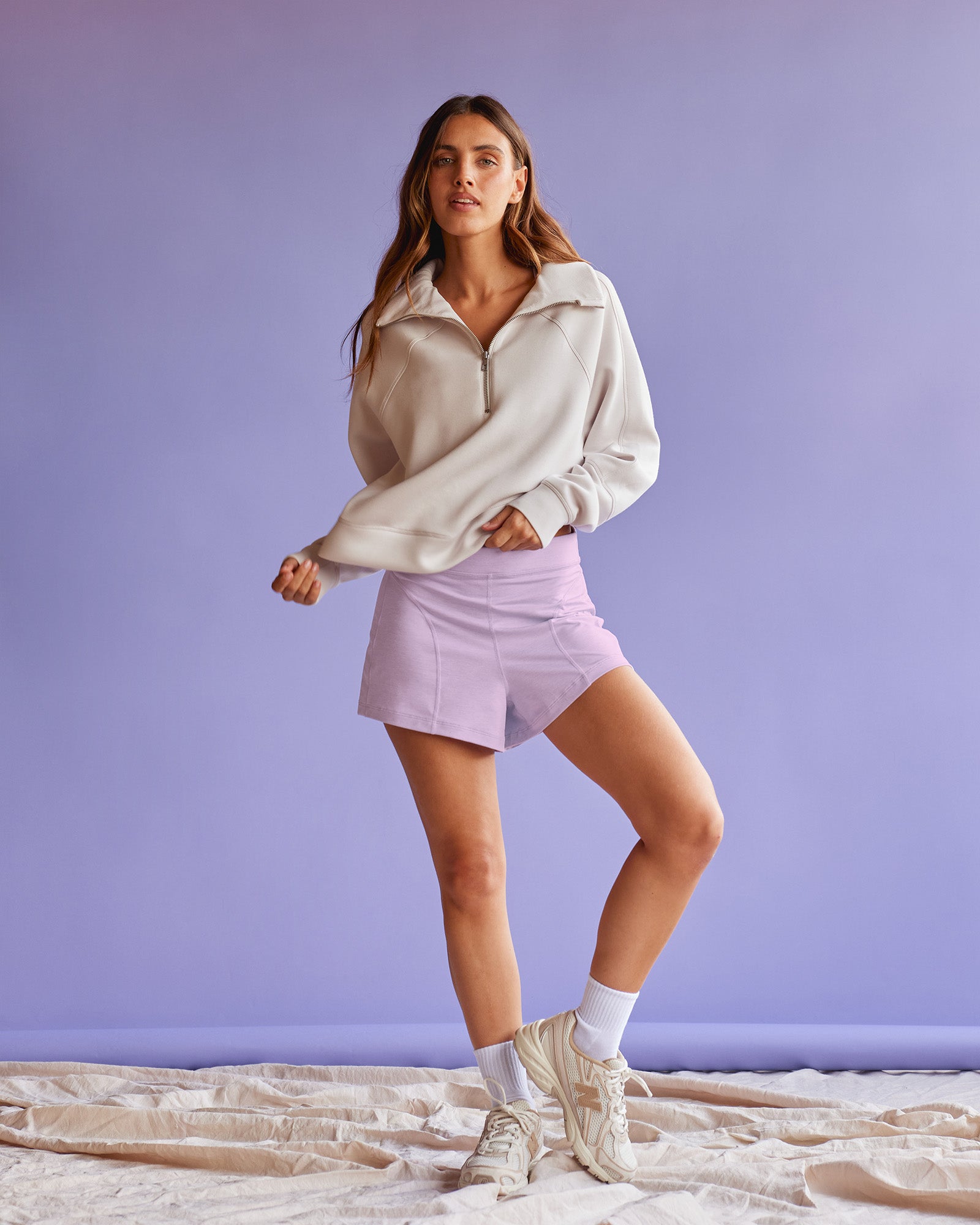 Elevate SoftTouch 1/2 Zip Sweater - Clay-Clay | LSKD – LSKD US