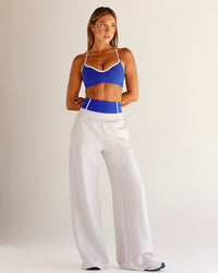 Woman wearing Power Sweetheart Sports Bra - Electric Indigo | Model:Charli | Size:XS | Thumbnail Index: 5