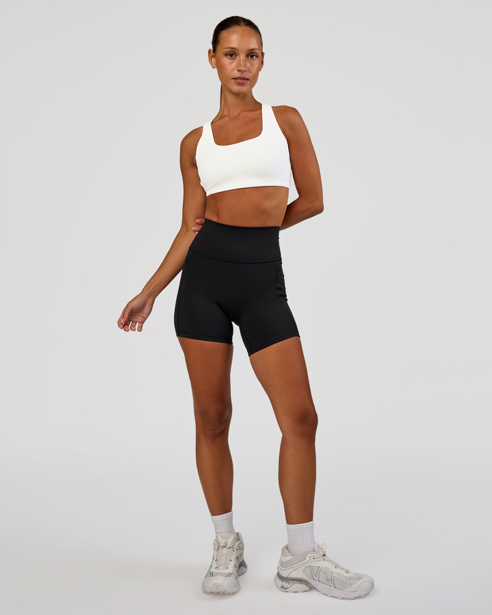 Aspire Sports Bra - White | LSKD – LSKD US