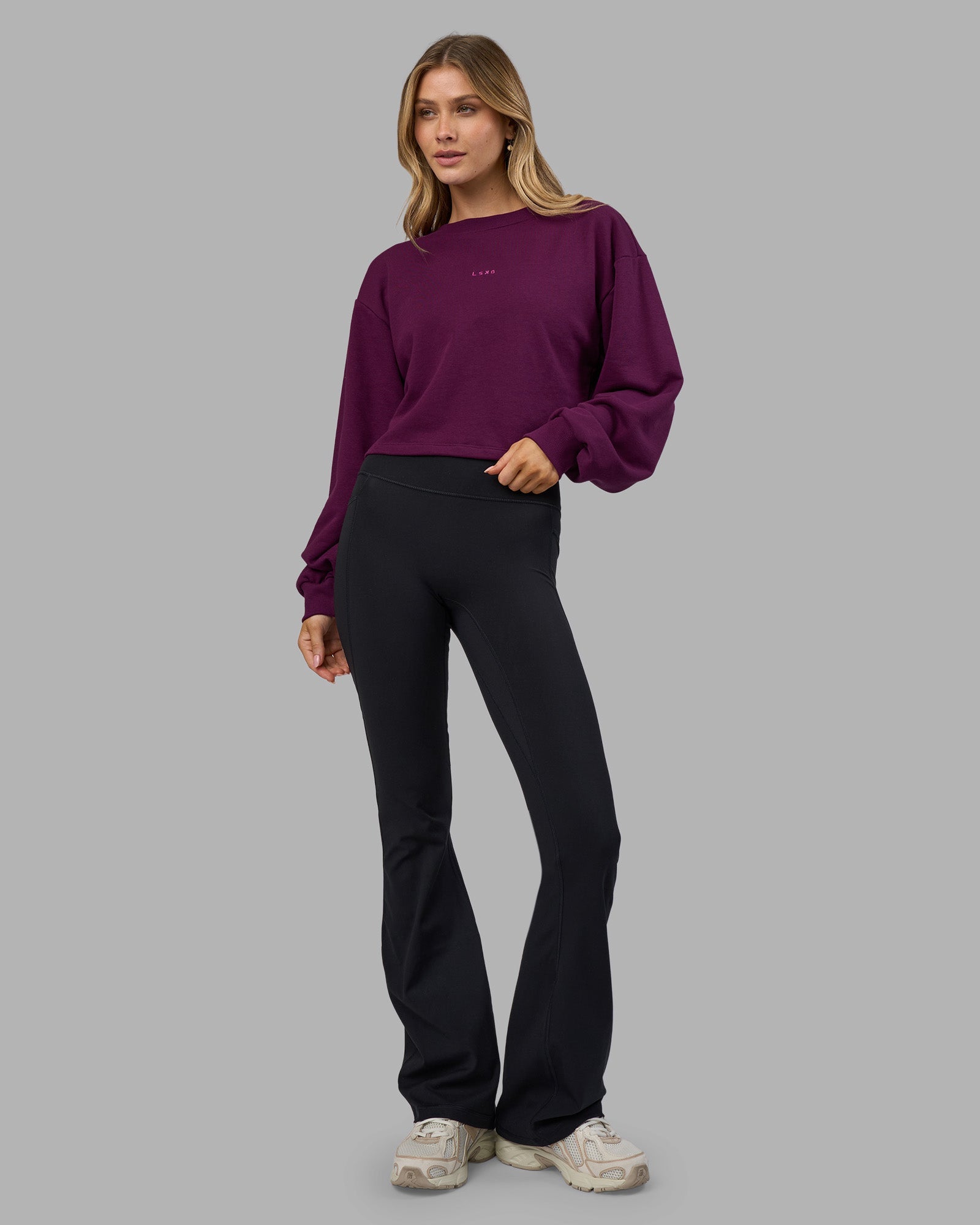 Breeze Open Back Sweater - Plum Caspia-Plum Caspia | LSKD – LSKD US