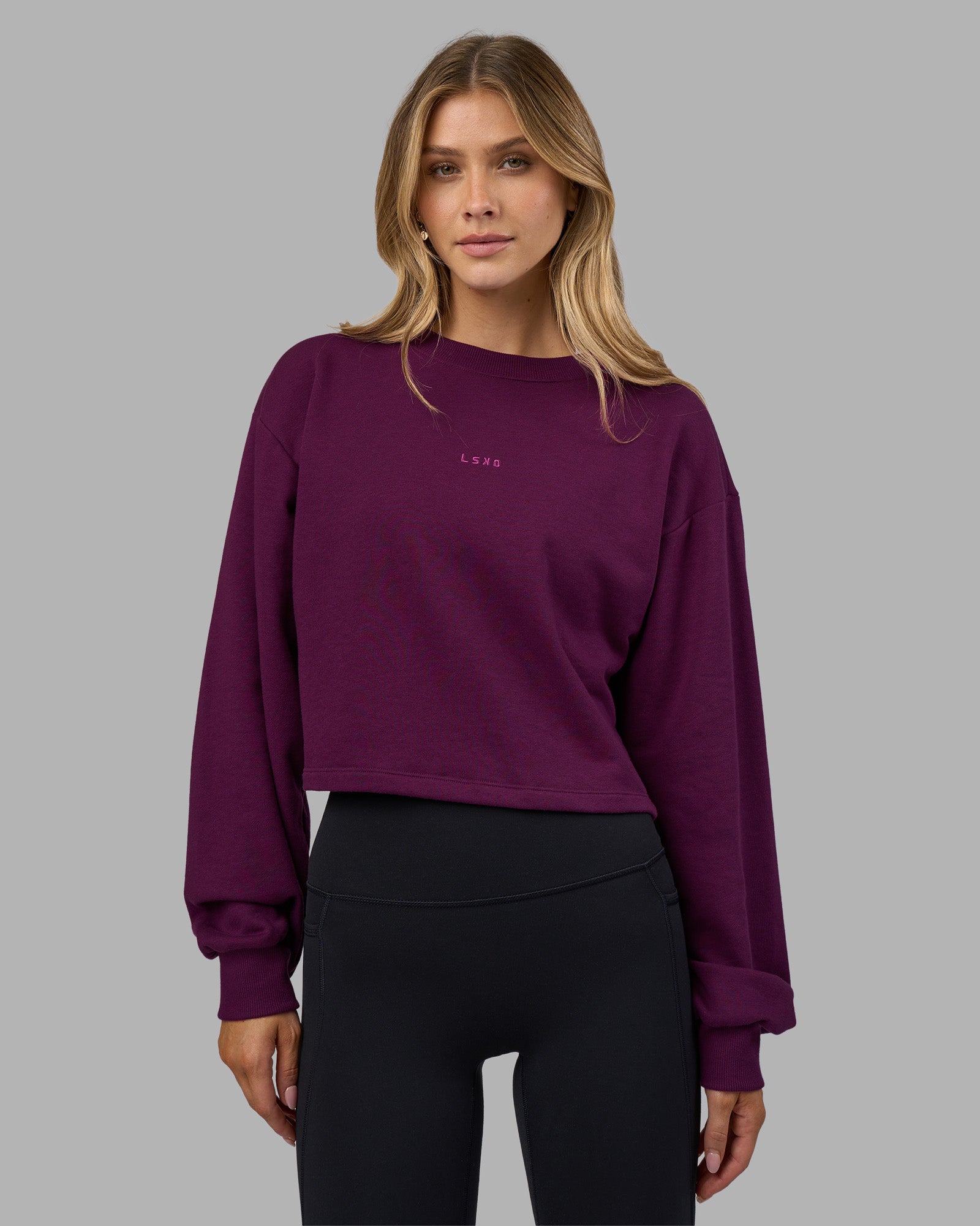 Breeze Open Back Sweater - Plum Caspia-Plum Caspia | LSKD – LSKD US