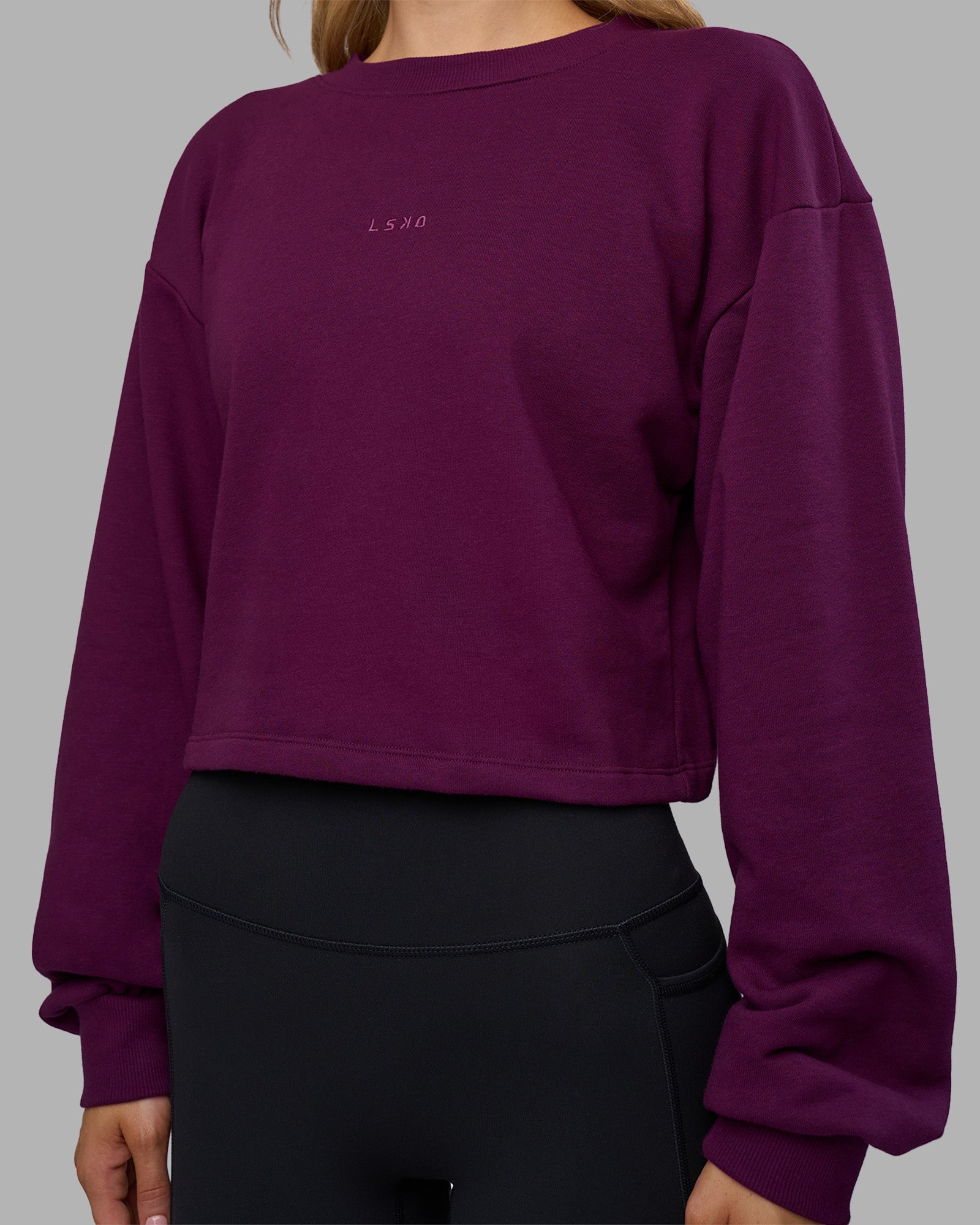 Breeze Open Back Sweater - Plum Caspia-Plum Caspia | LSKD – LSKD US