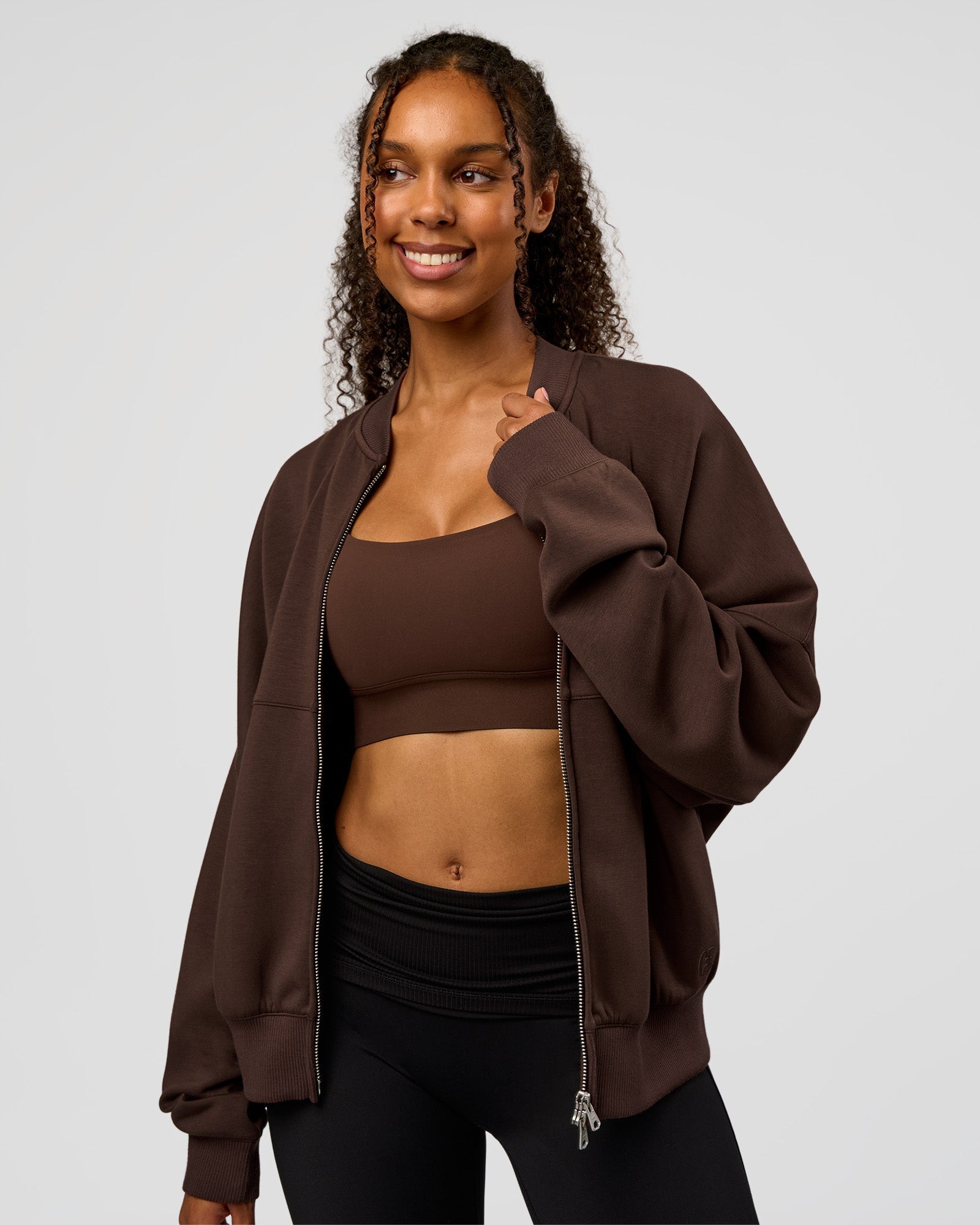 CF Elevate SoftTouch Bomber - Hot Chocolate | LSKD – LSKD US