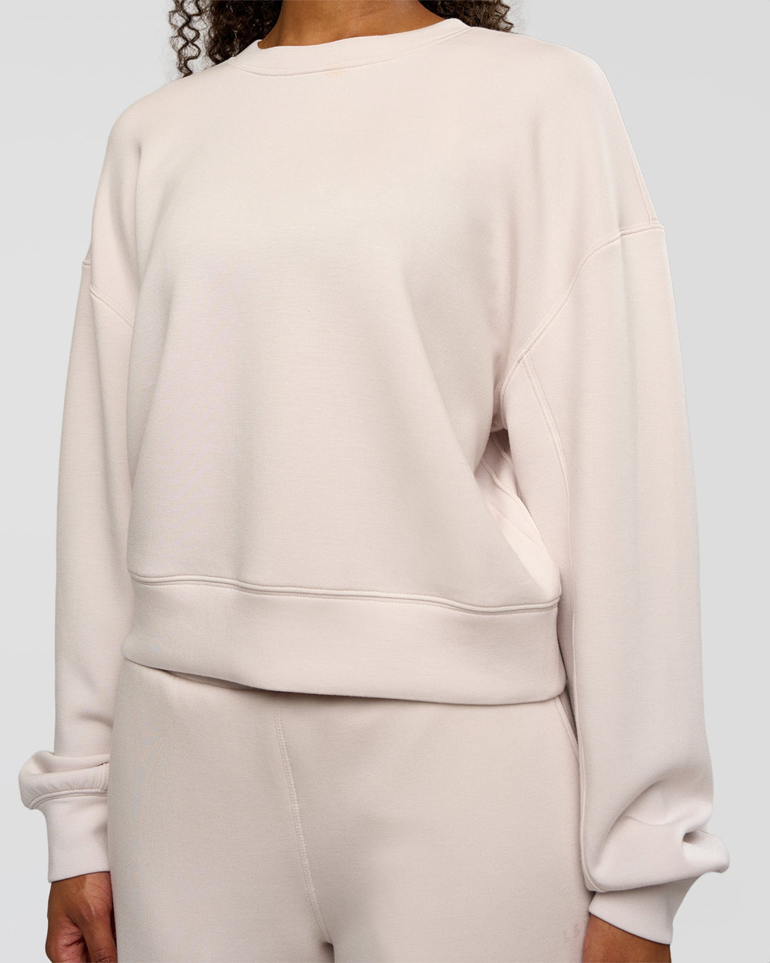 Woman wearing CF Elevate SoftTouch Pintuck Sweater  - Clay | Model:Jordan | Size:XS
