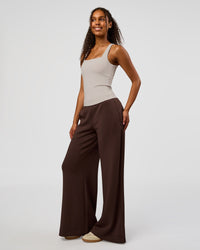 Woman wearing CF Train Hard Shelf Bra Tank - Clay | Model:Jordan | Size:XS