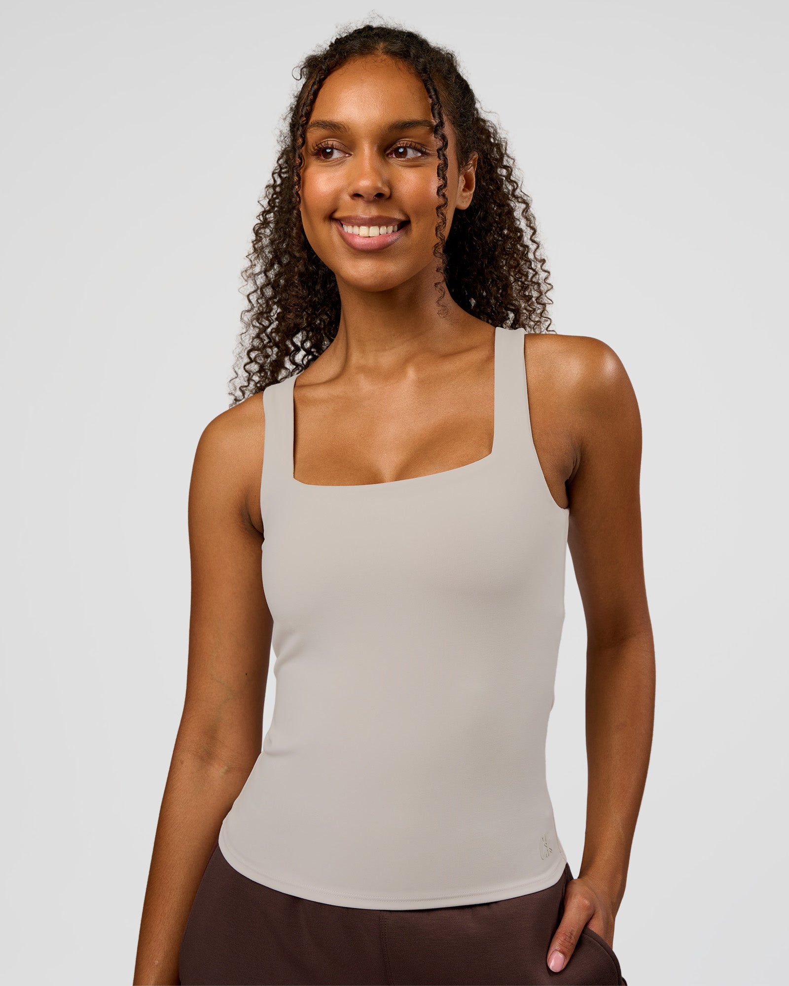 CF Train Hard Shelf Bra Tank - Clay | LSKD – LSKD US
