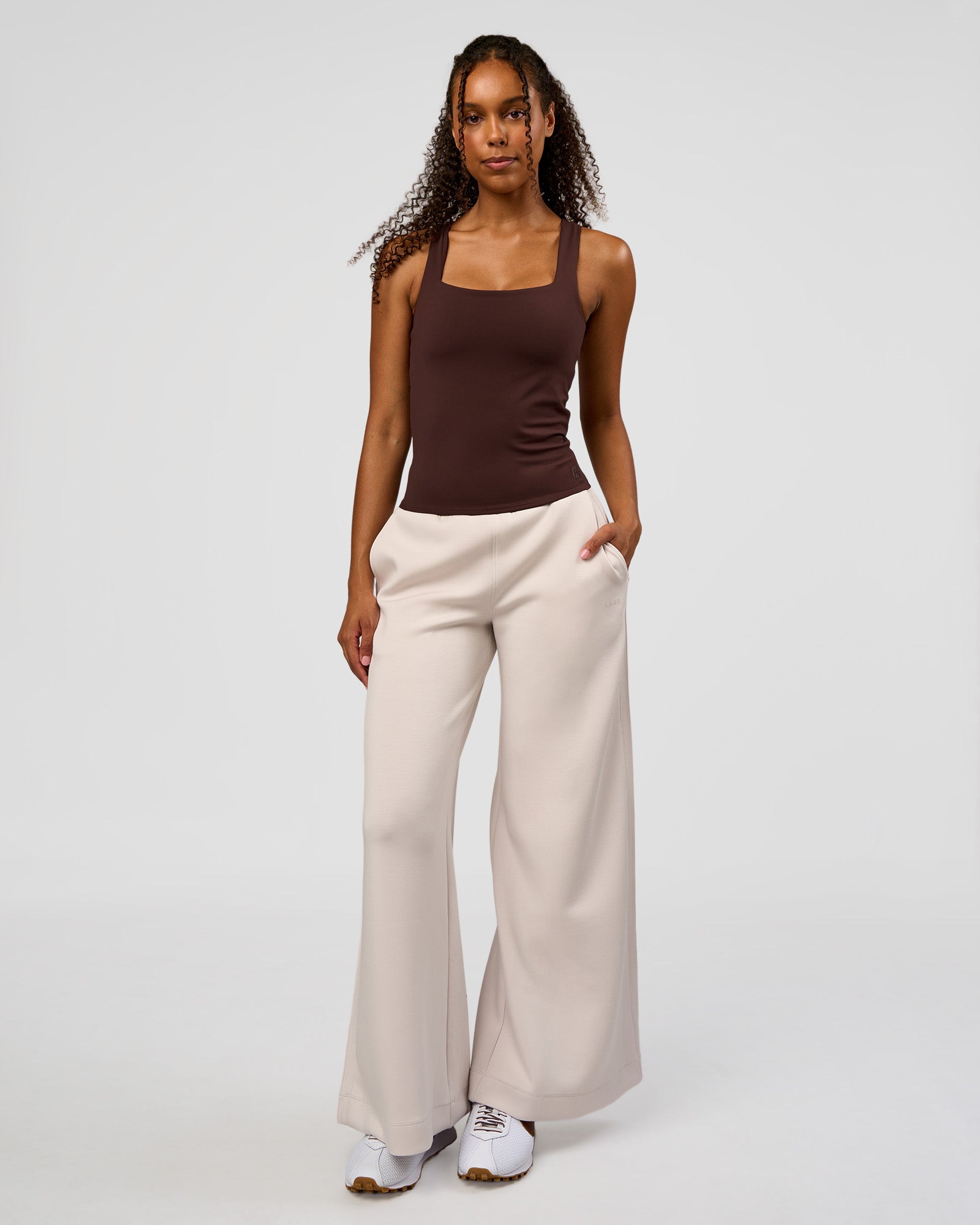 CF Train Hard Shelf Bra Tank - Hot Chocolate | LSKD – LSKD US