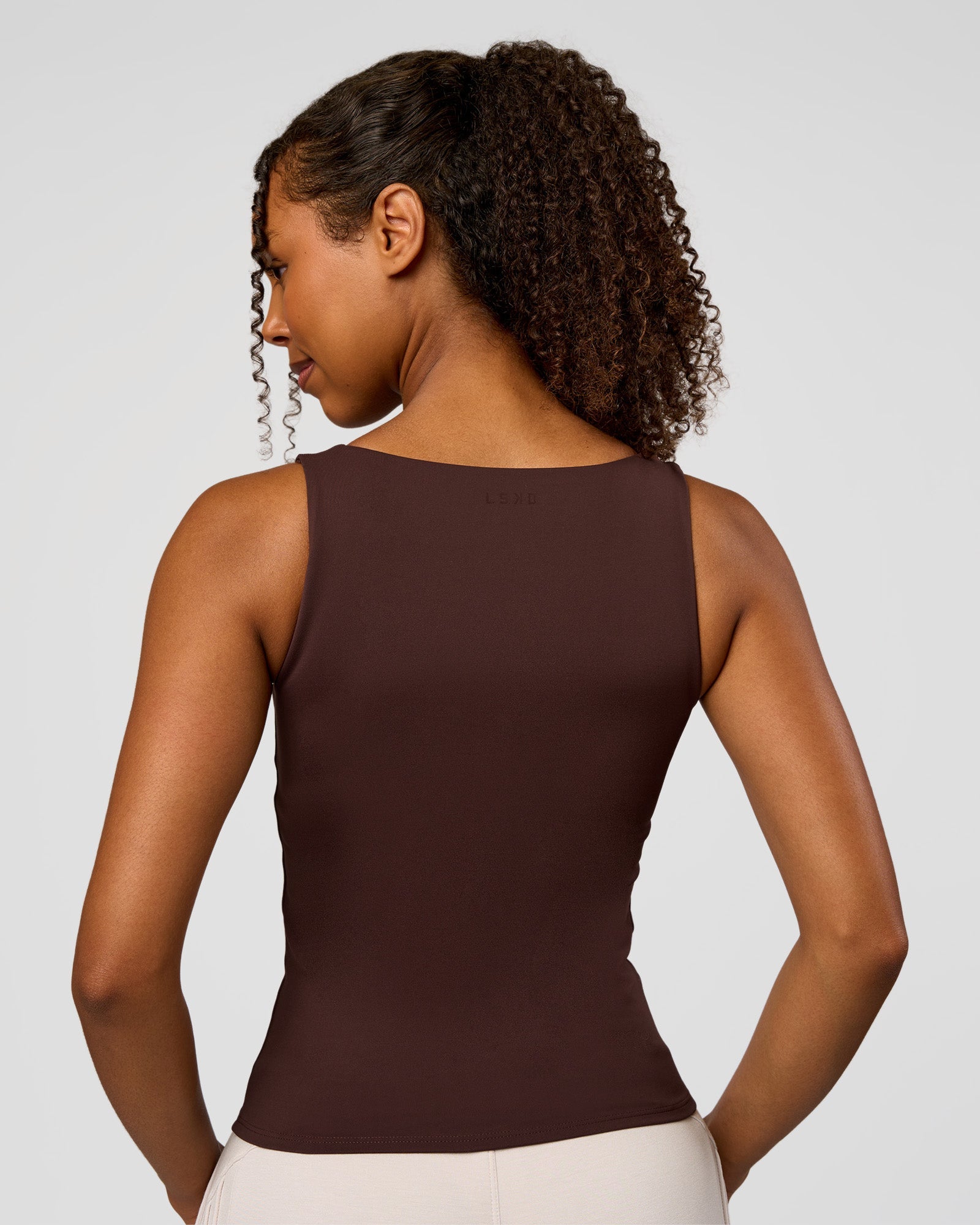 CF Train Hard Shelf Bra Tank - Hot Chocolate | LSKD – LSKD US