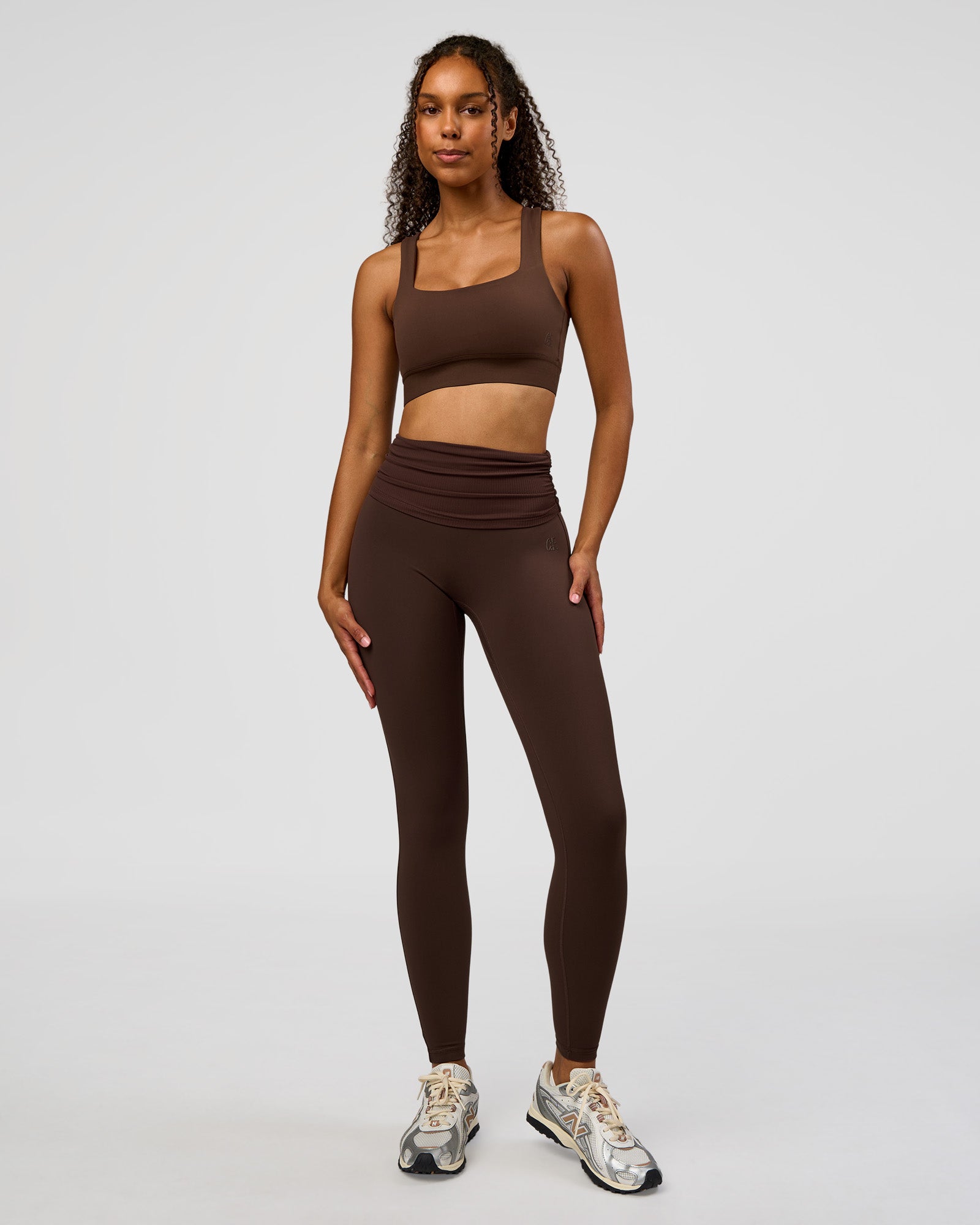 CF Train Hard Sports Bra - Hot Chocolate | LSKD – LSKD US