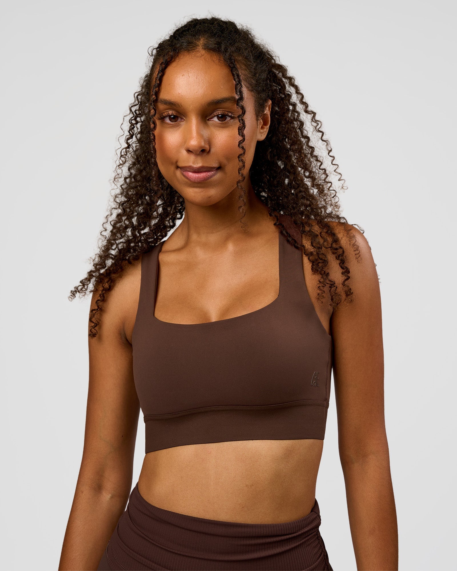 CF Train Hard Sports Bra - Hot Chocolate | LSKD – LSKD US