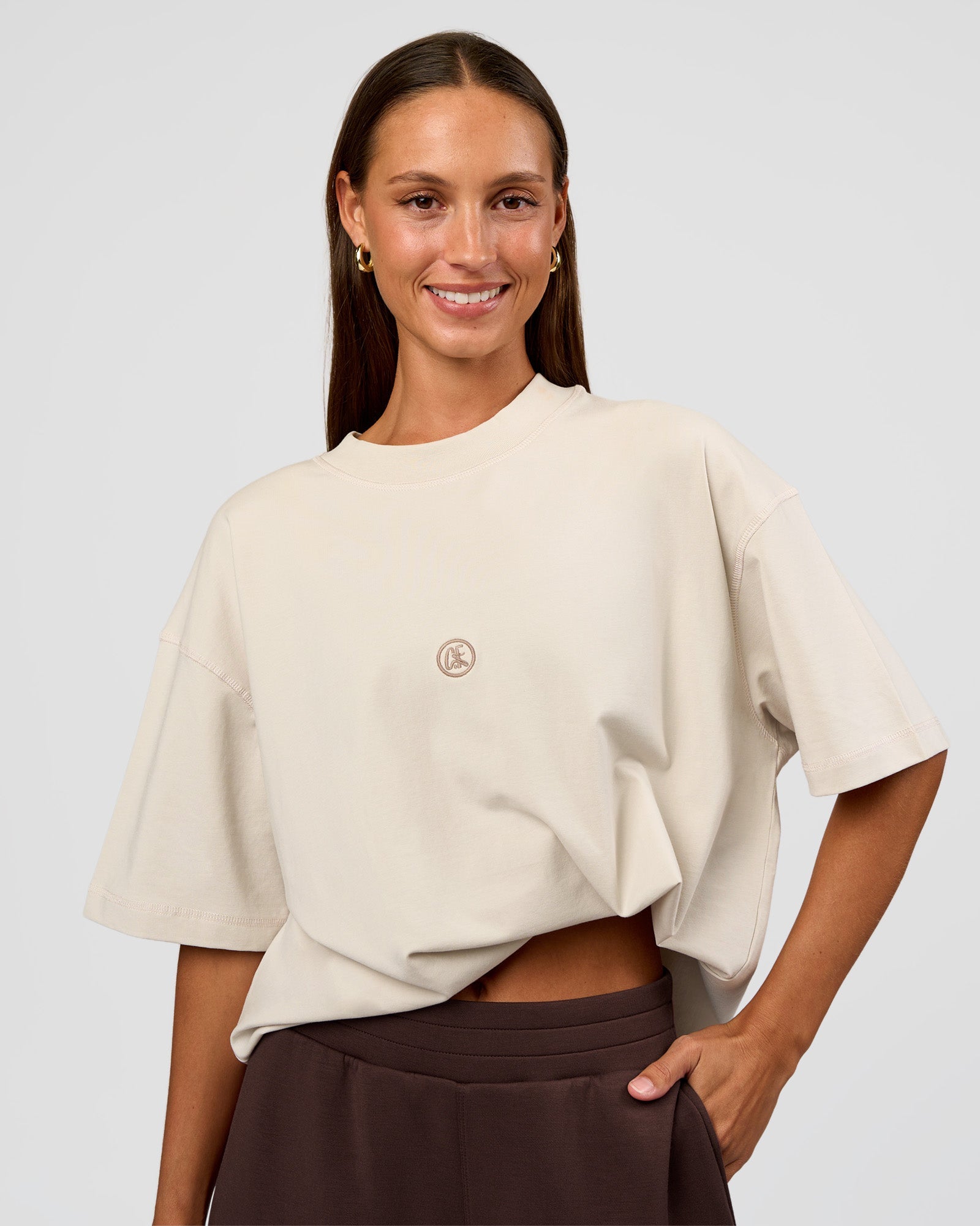 CF Unisex Oversized Heavyweight FLXCotton Tee - Clay-CF X LSKD