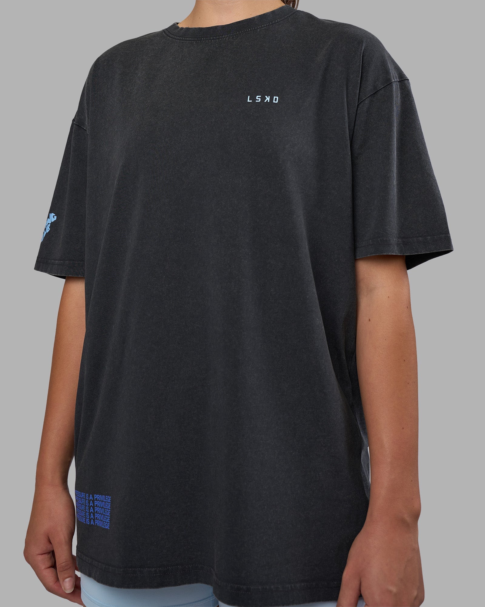 0llx4l❤︎ Cali FLXCotton Oversized Tee - Black Washed | LSKD – LSKD US