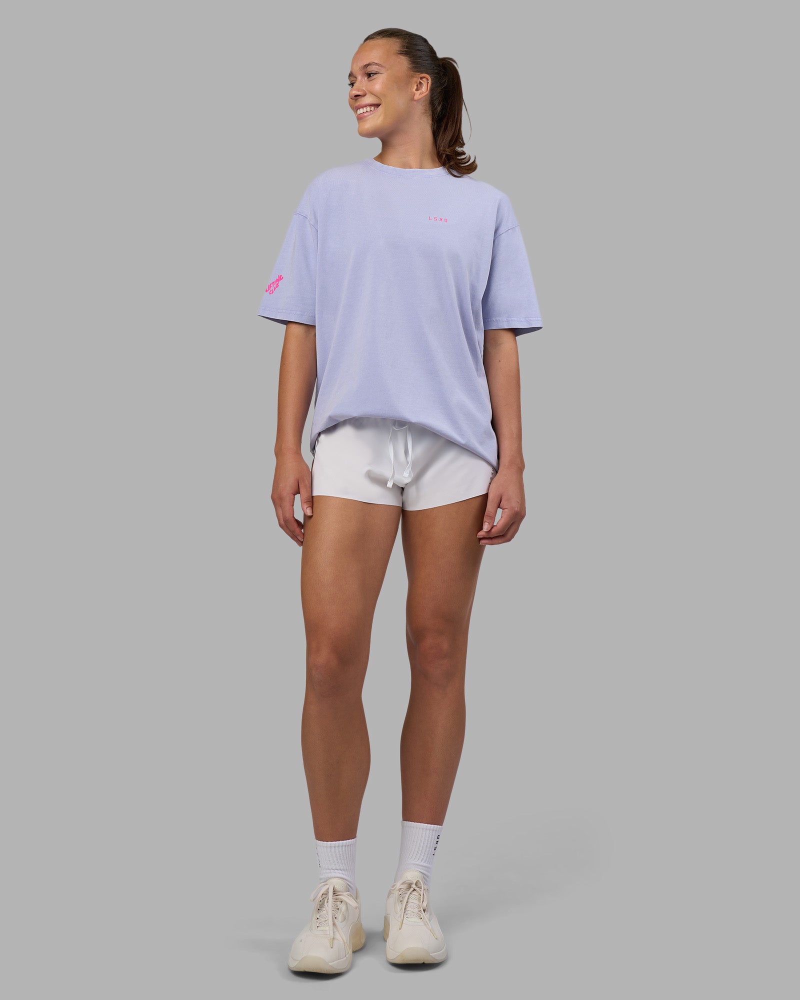 Cali FLXCotton Oversized Tee - Sweet Lavender Washed | LSKD – LSKD US