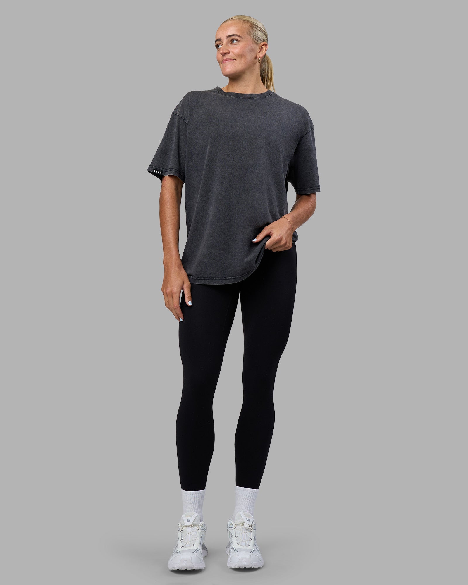 Easy Tee FLXCotton Oversize - Black Washed | LSKD – LSKD US