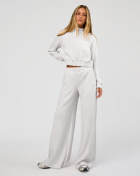 Woman wearing Elevate SoftTouch Wide Leg Pant Tall - Clay | Model:Georgia | Size:XS | Thumbnail Index: 4