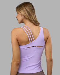 Woman wearing Galvanise Splice Shelf Bra Tank - Pale Lilac | Model:Leilani | Size:XS | Thumbnail Index: 1