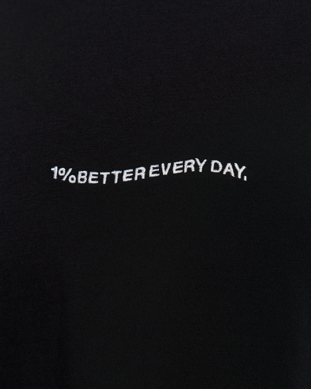 Woman wearing Go-To 1% Better Every Day FLXCotton Oversized Tee - Black-White | Model:Amity | Size:XS - view 2