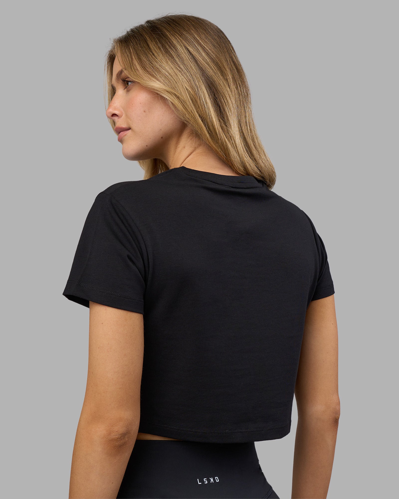Go-To FLXCotton Baby Tee - Black-White | LSKD – LSKD US