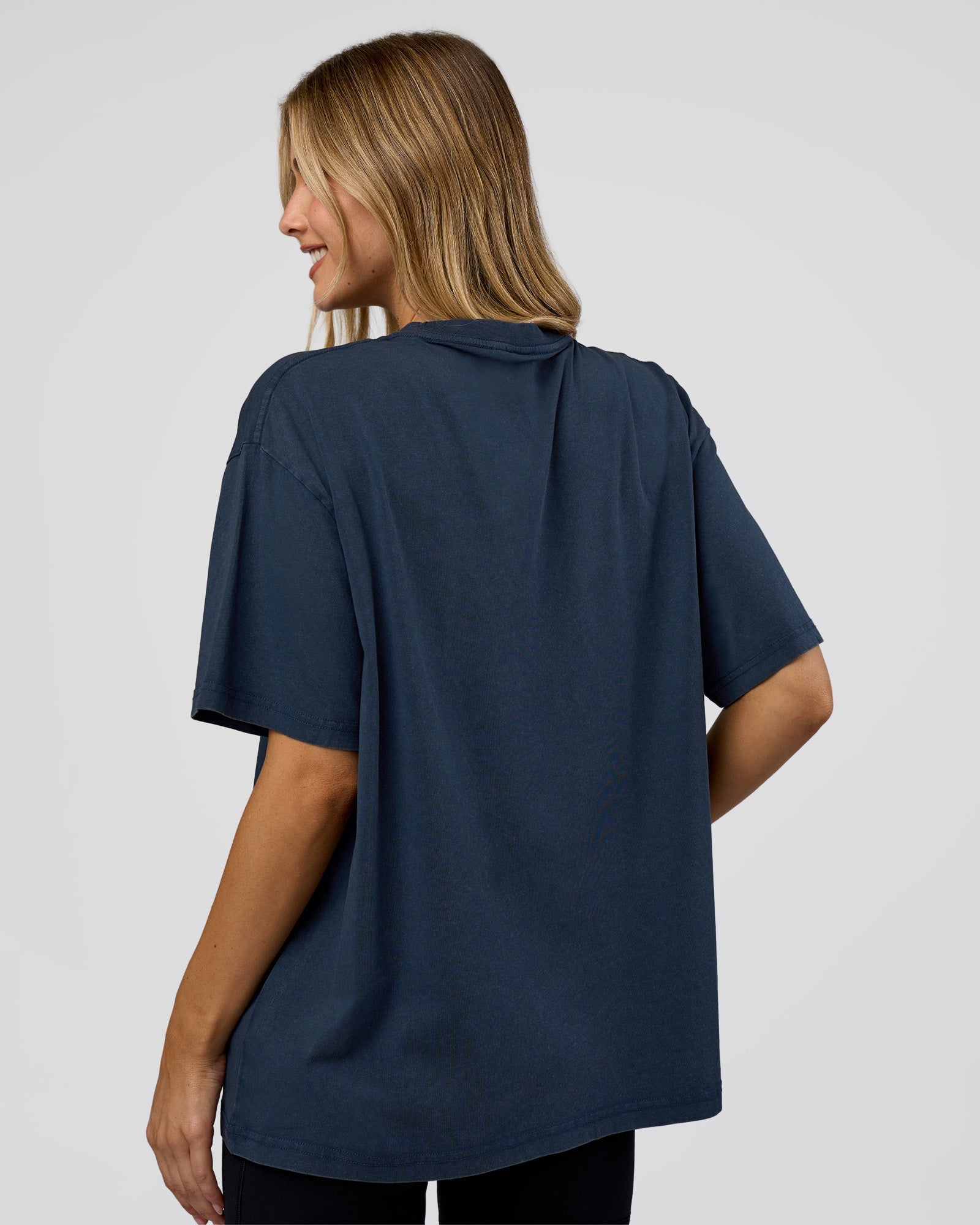 Go-To FLXCotton Oversized Tee - Future Navy Washed | LSKD – LSKD US