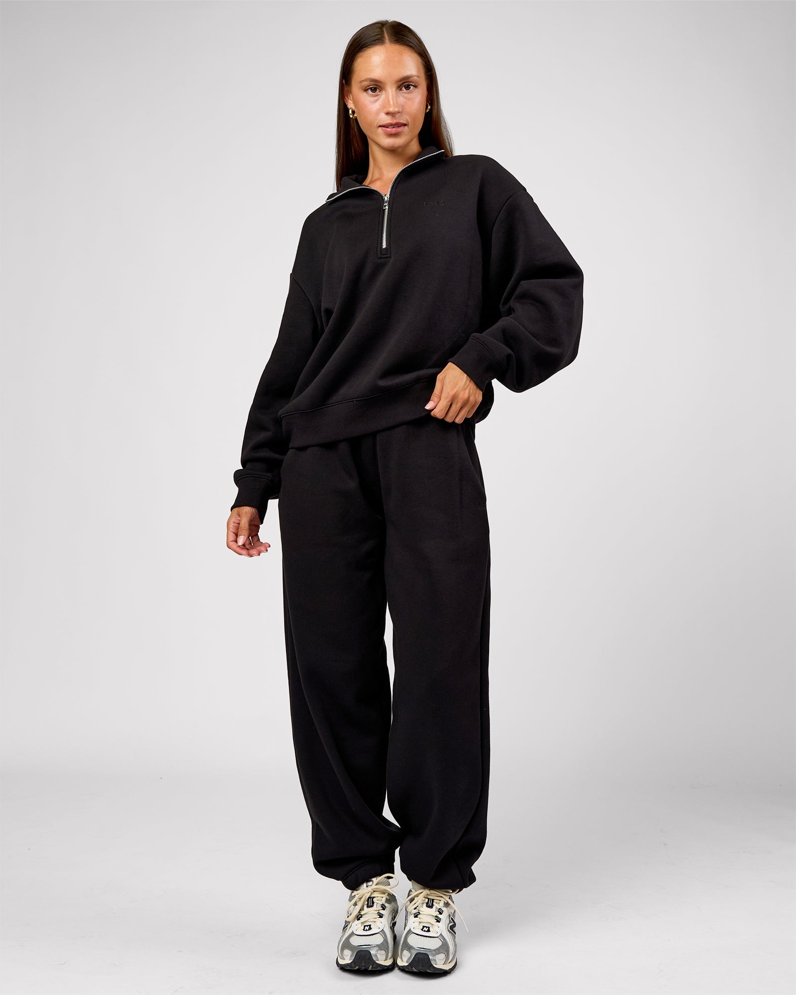 Go-To Oversized Track Pant - Black | LSKD – LSKD US