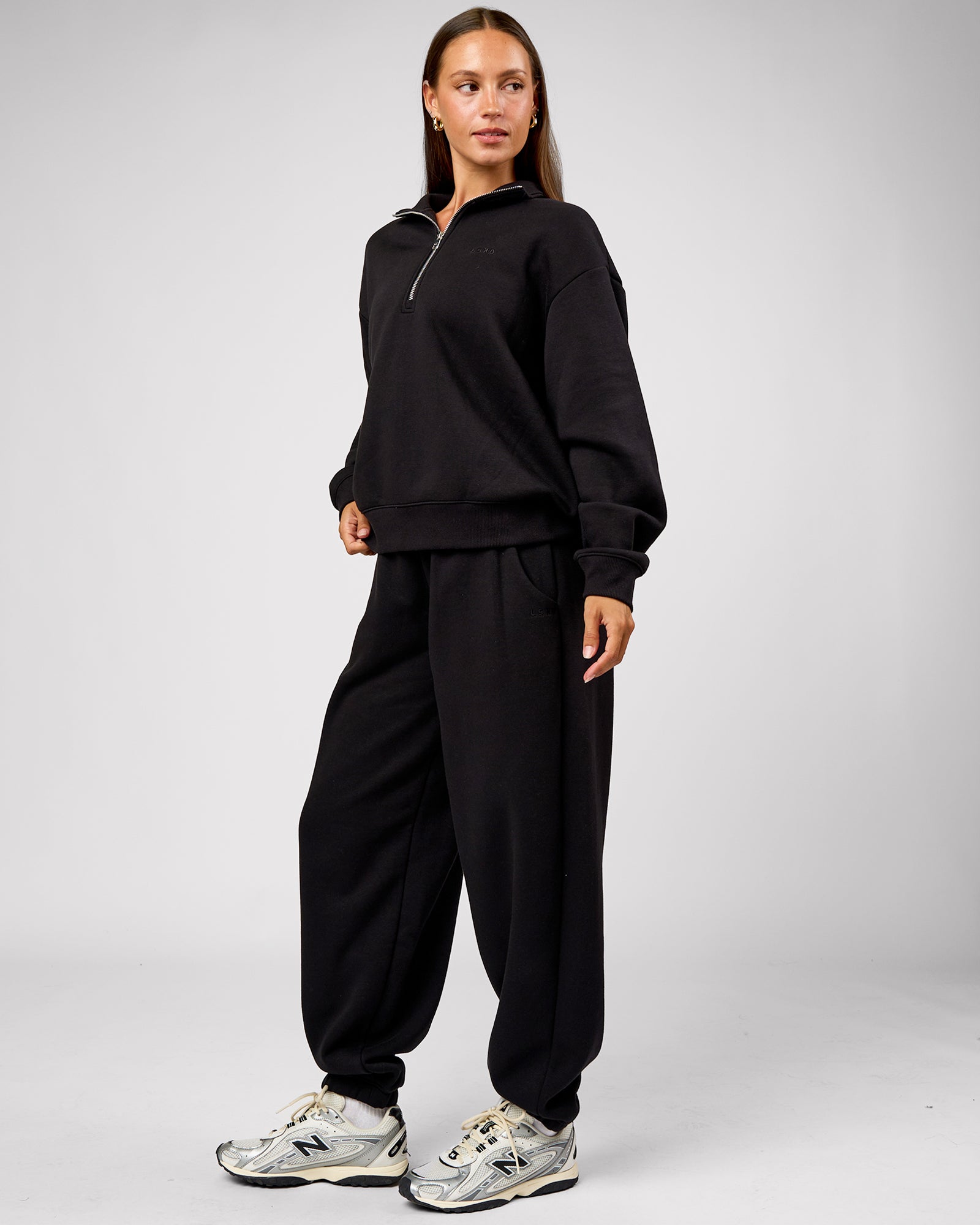 Go-To Oversized Track Pant - Black | LSKD – LSKD US