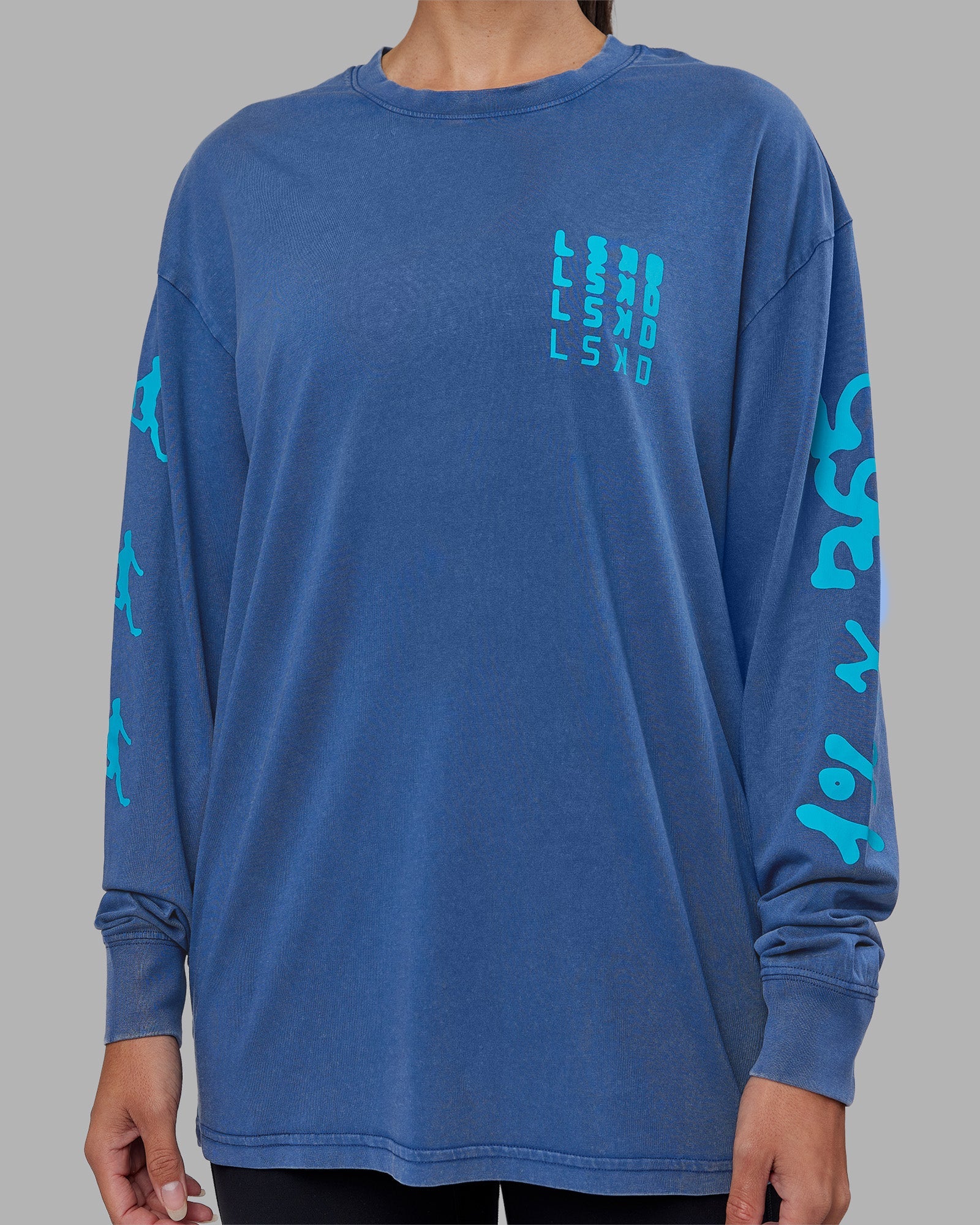 Inferno Journey FLXCotton Oversized Long Sleeve Tee - Midnight