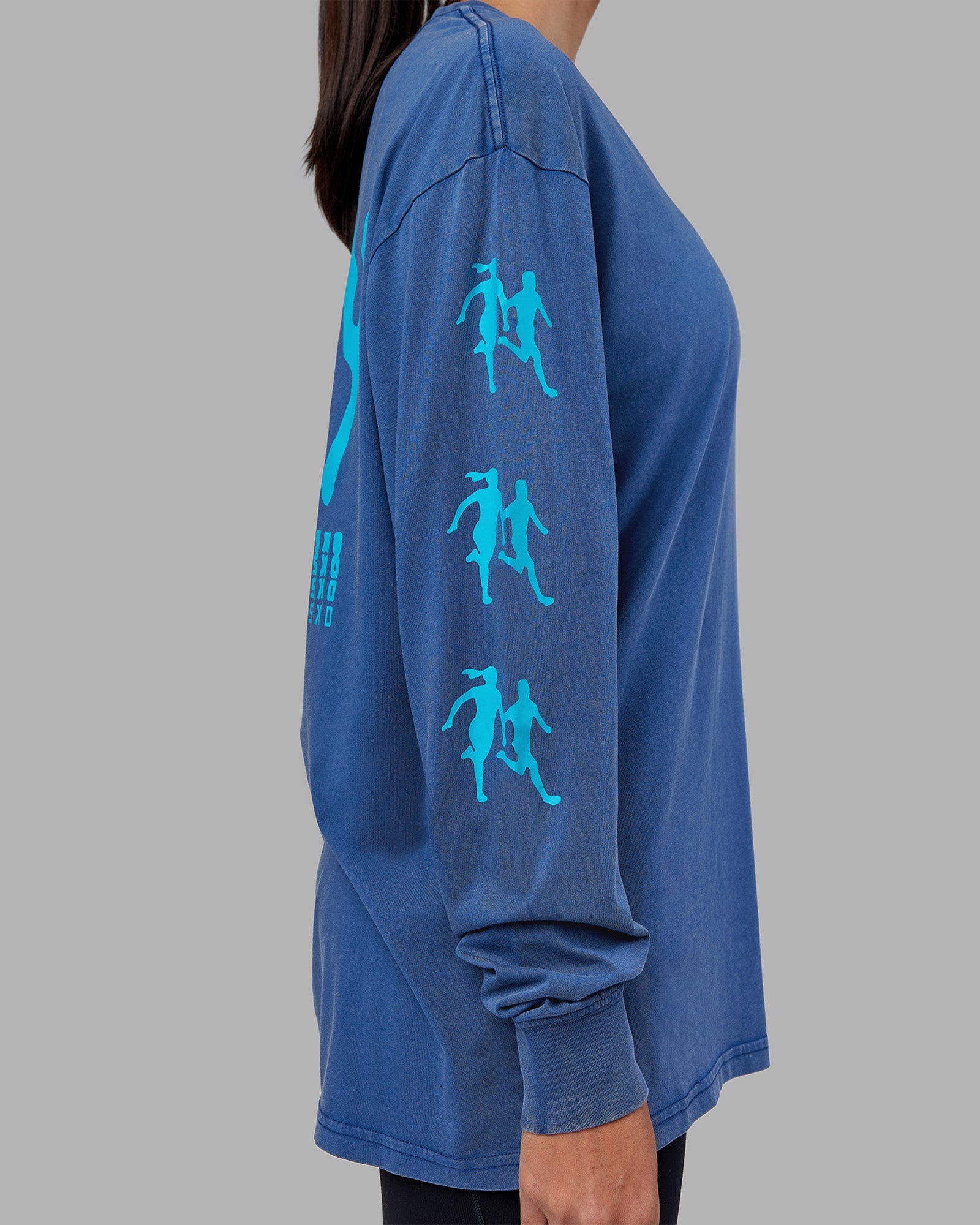 Inferno Journey FLXCotton Oversized Long Sleeve Tee - Midnight
