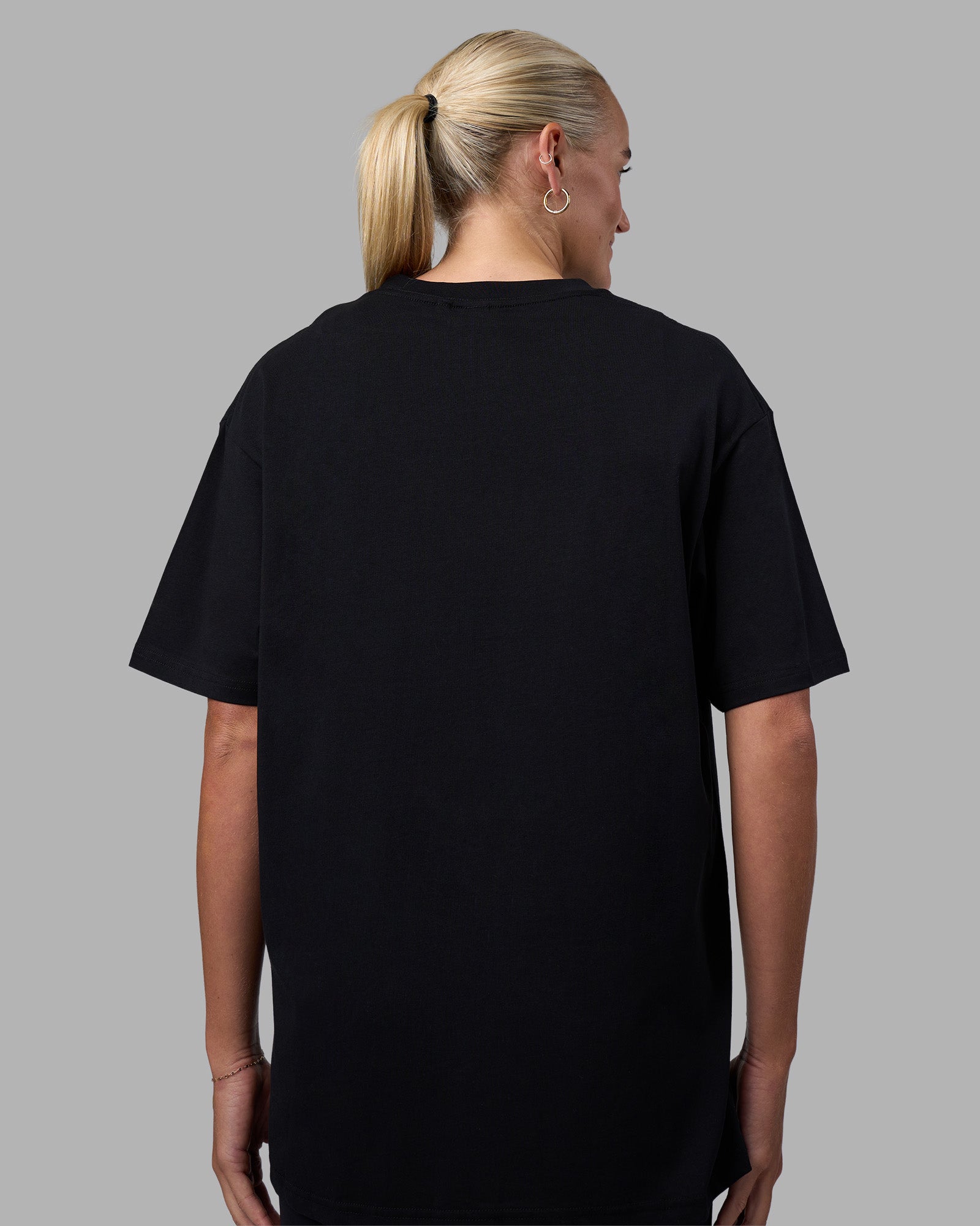 Just Keep Running FLXCotton Oversized Tee - Black | LSKD – LSKD US