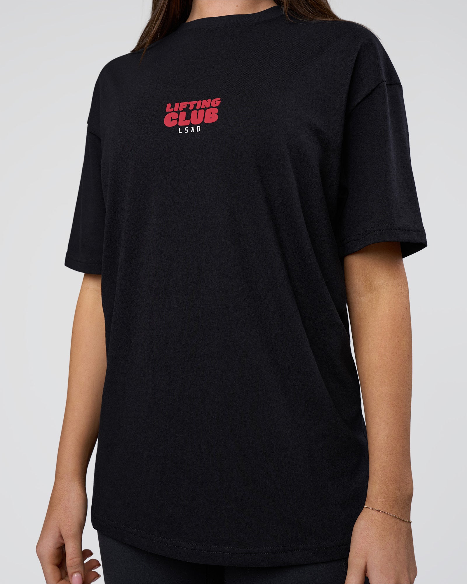 Kettle B FLXCotton Oversized Tee - Black-White | LSKD – LSKD US