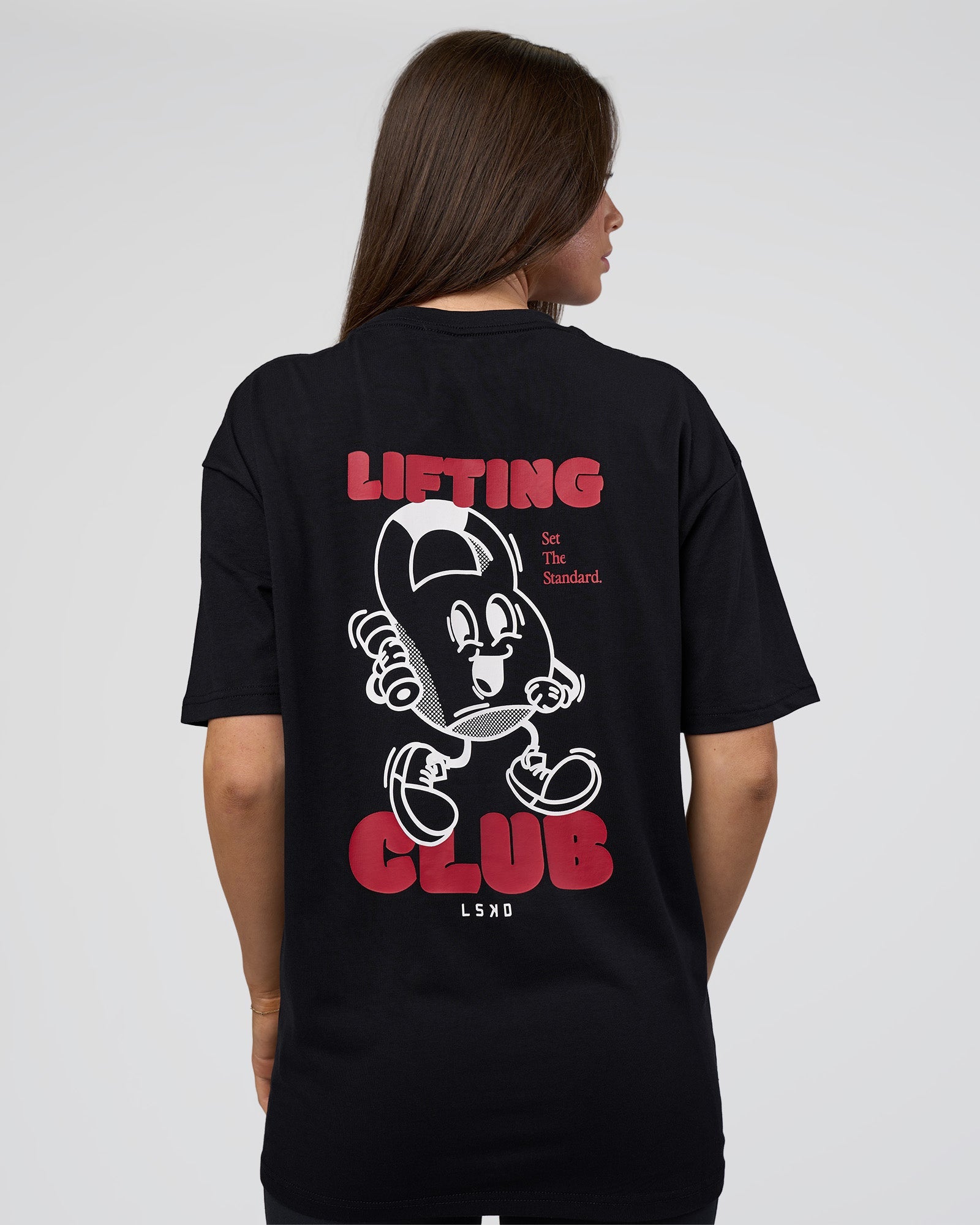 Kettle B FLXCotton Oversized Tee - Black-White | LSKD – LSKD US