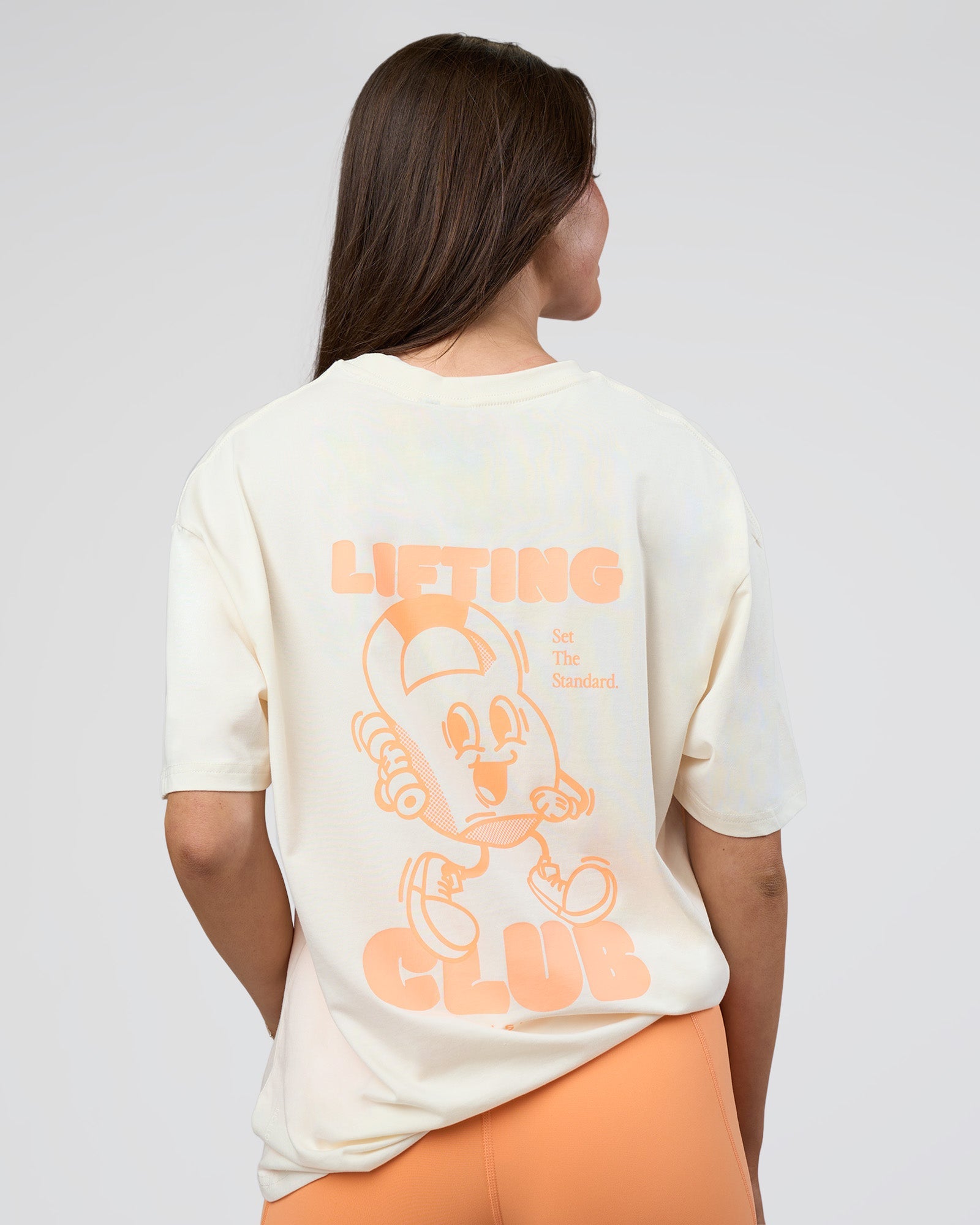 Kettle B FLXCotton Oversized Tee - Sugar Swizzle-Cantaloupe | LSKD