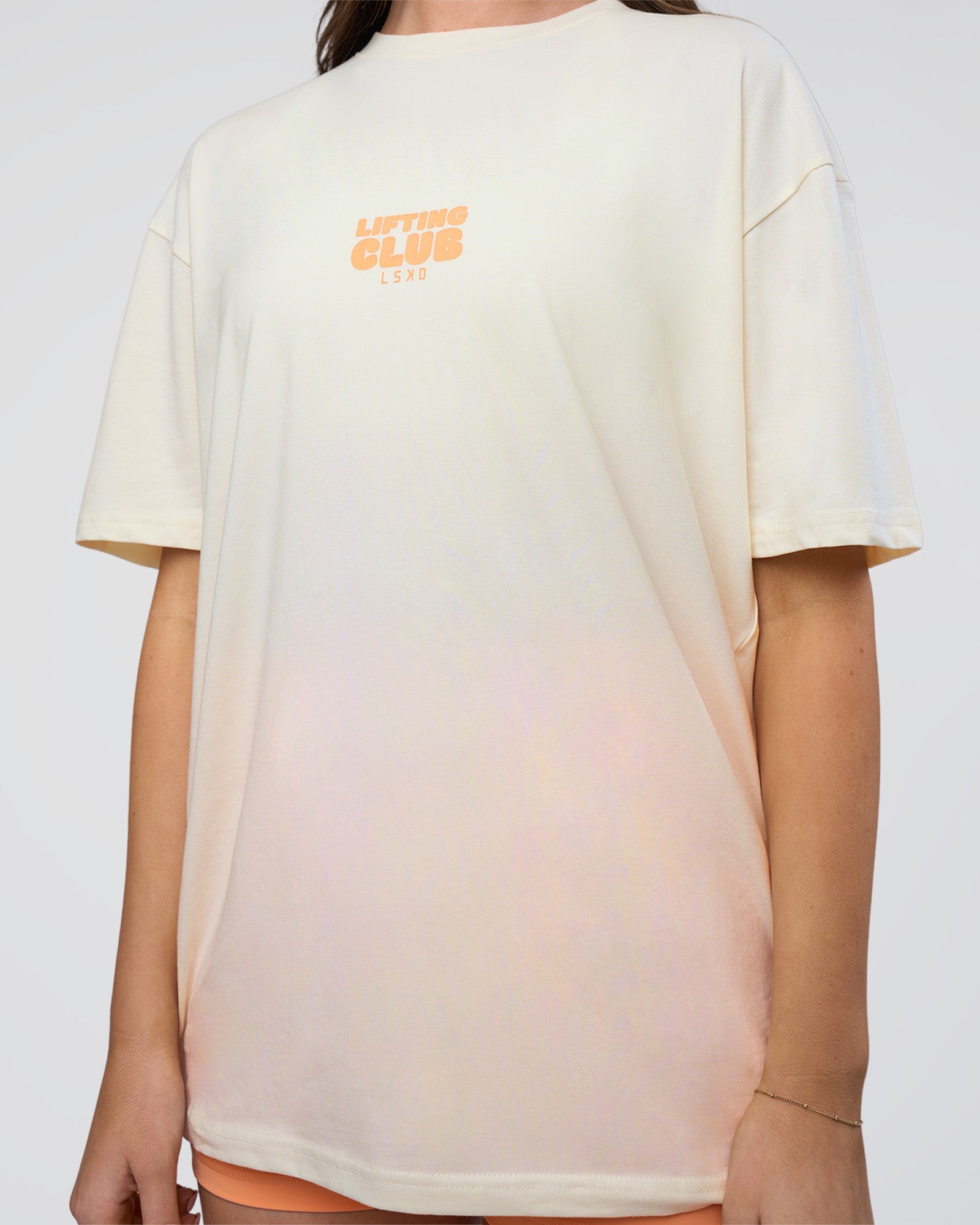 Kettle B FLXCotton Oversized Tee - Sugar Swizzle-Cantaloupe | LSKD