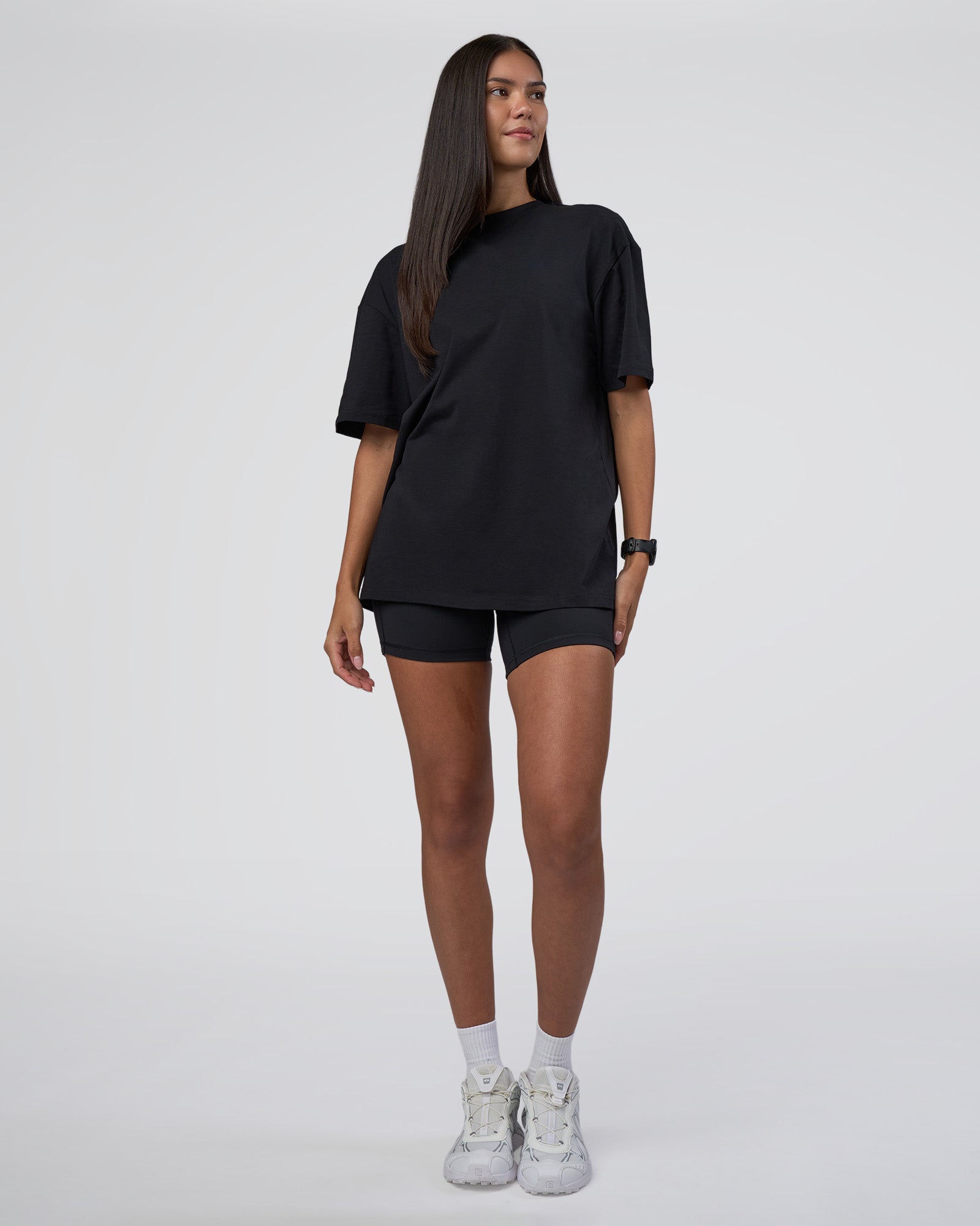 Unisex Lifting Club FLXCotton Tee Oversize - Black-White-Red