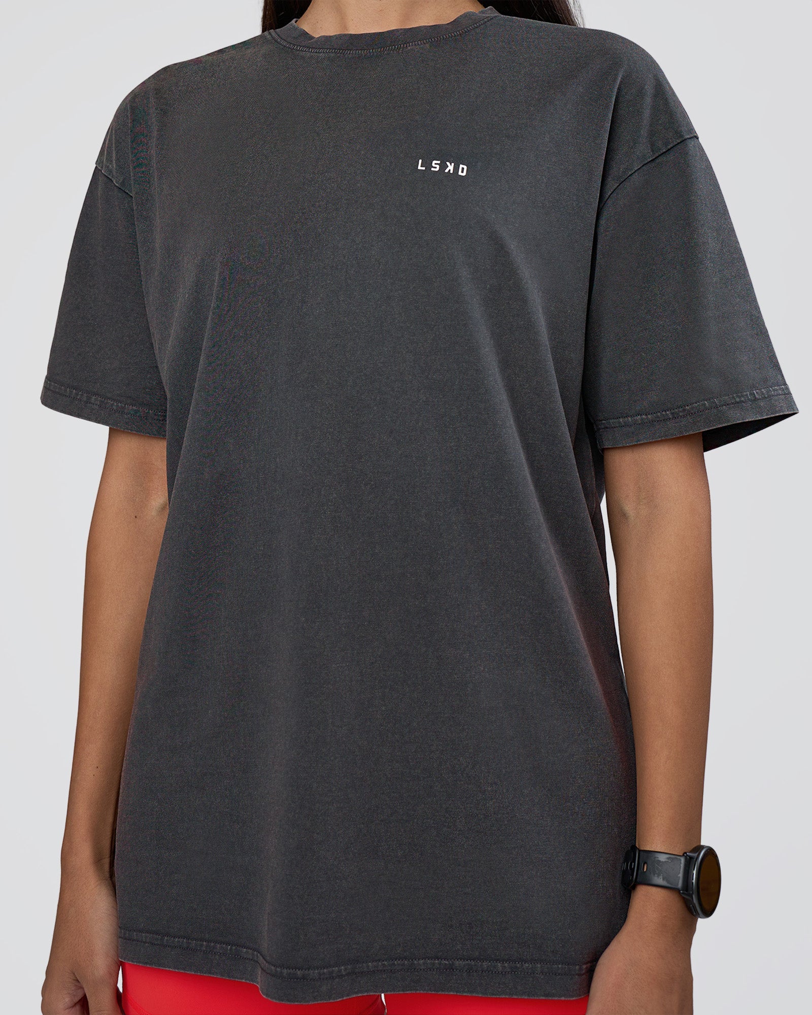 Lifting FLXCotton Oversized Tee - Black Washed-Flame | LSKD – LSKD US
