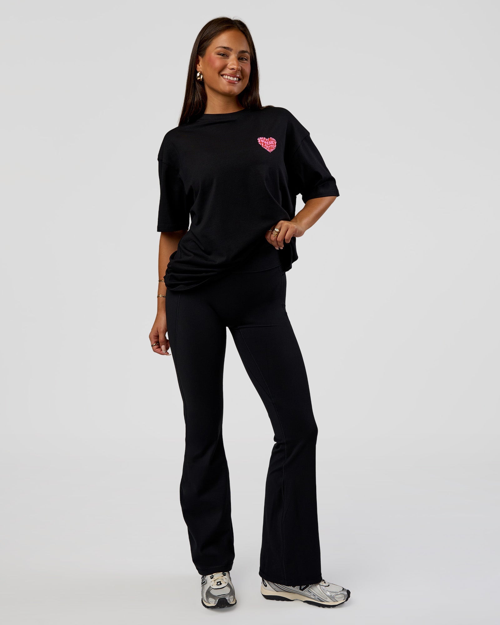 Love the Journey FLXCotton Oversized Tee - Black-Flame | LSKD