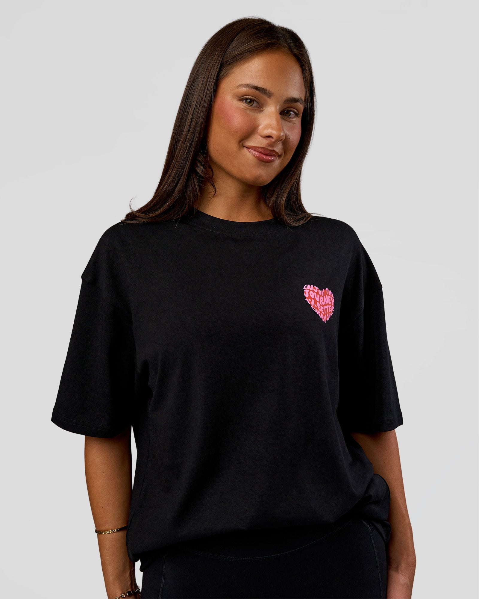 Love the Journey FLXCotton Oversized Tee - Black-Flame | LSKD
