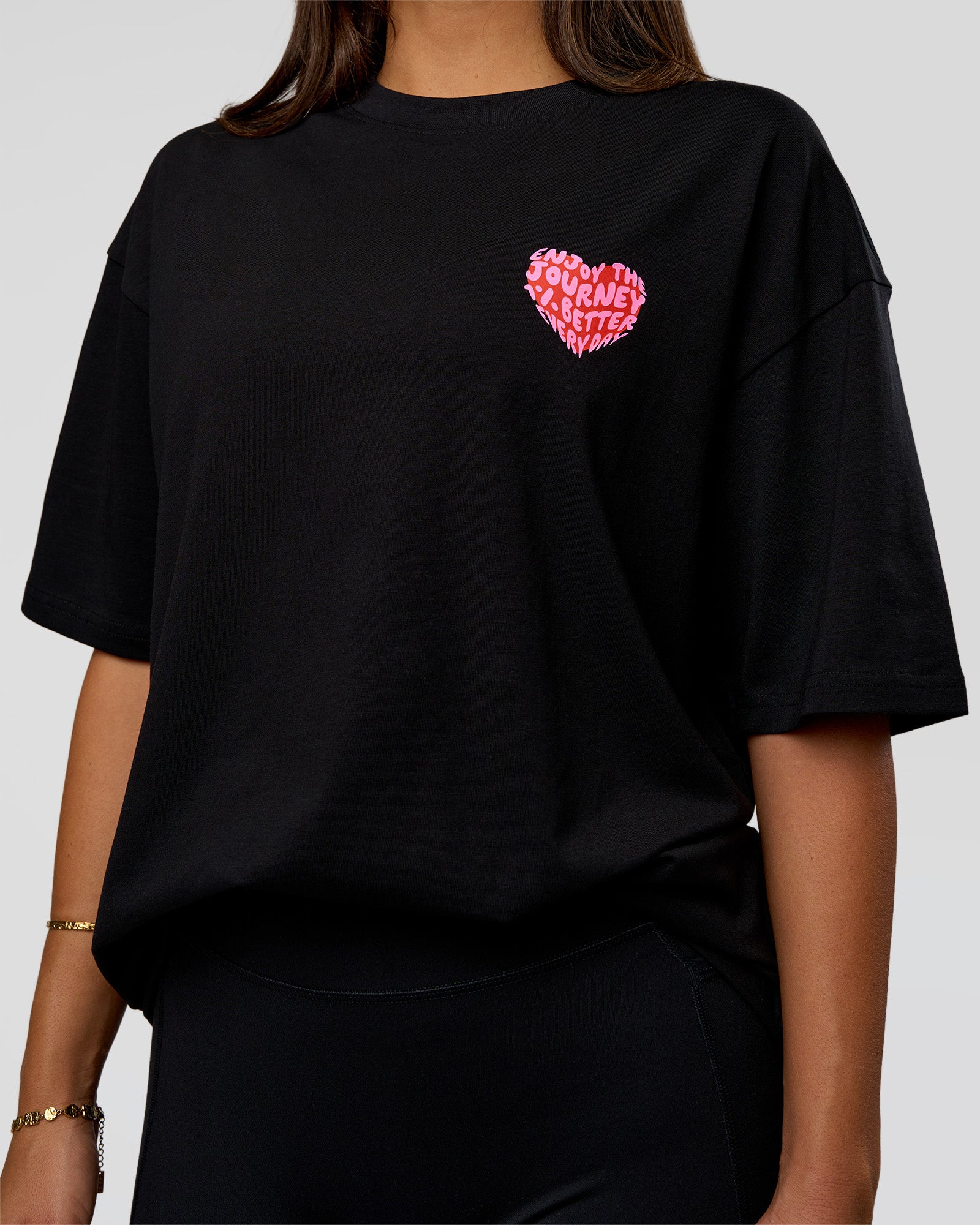 Love the Journey FLXCotton Oversized Tee - Black-Flame | LSKD