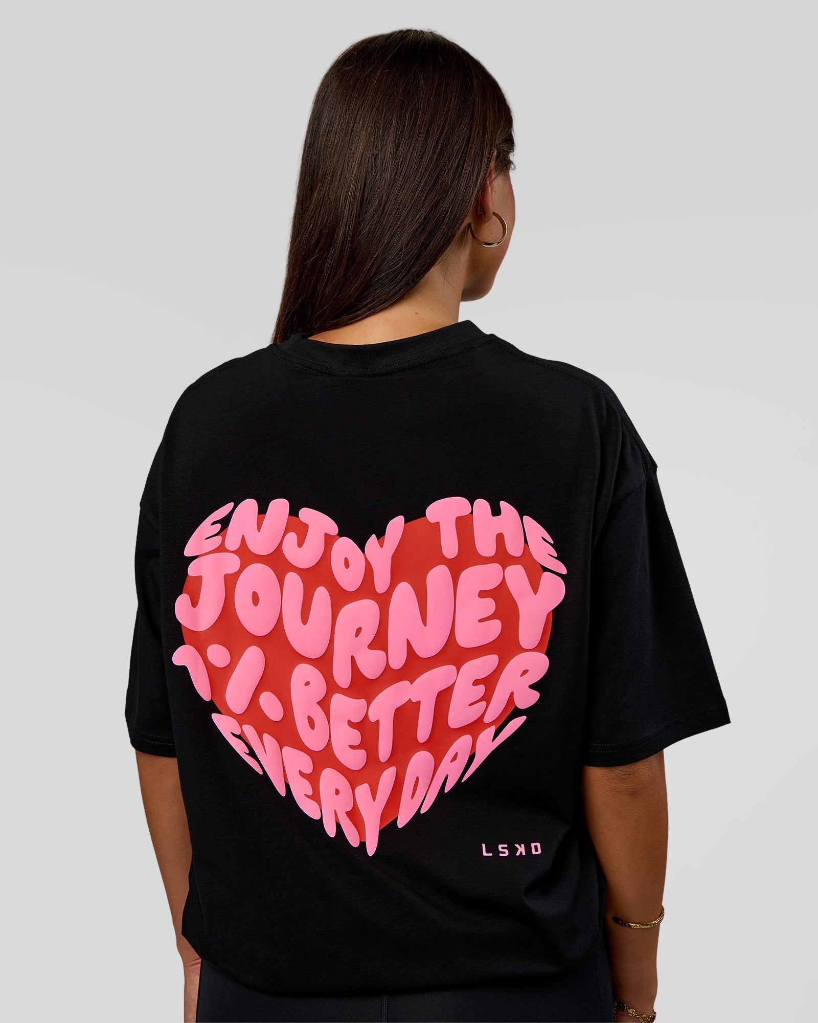 Love the Journey FLXCotton Oversized Tee - Black-Flame | LSKD