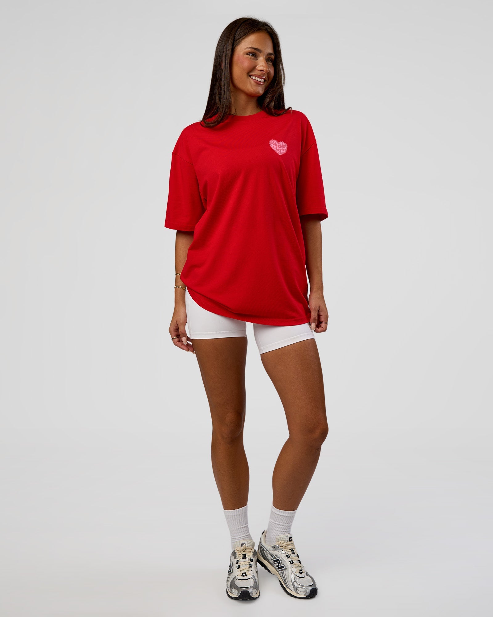 Love the Journey FLXCotton Oversized Tee - Flame-Candy Pink | LSKD