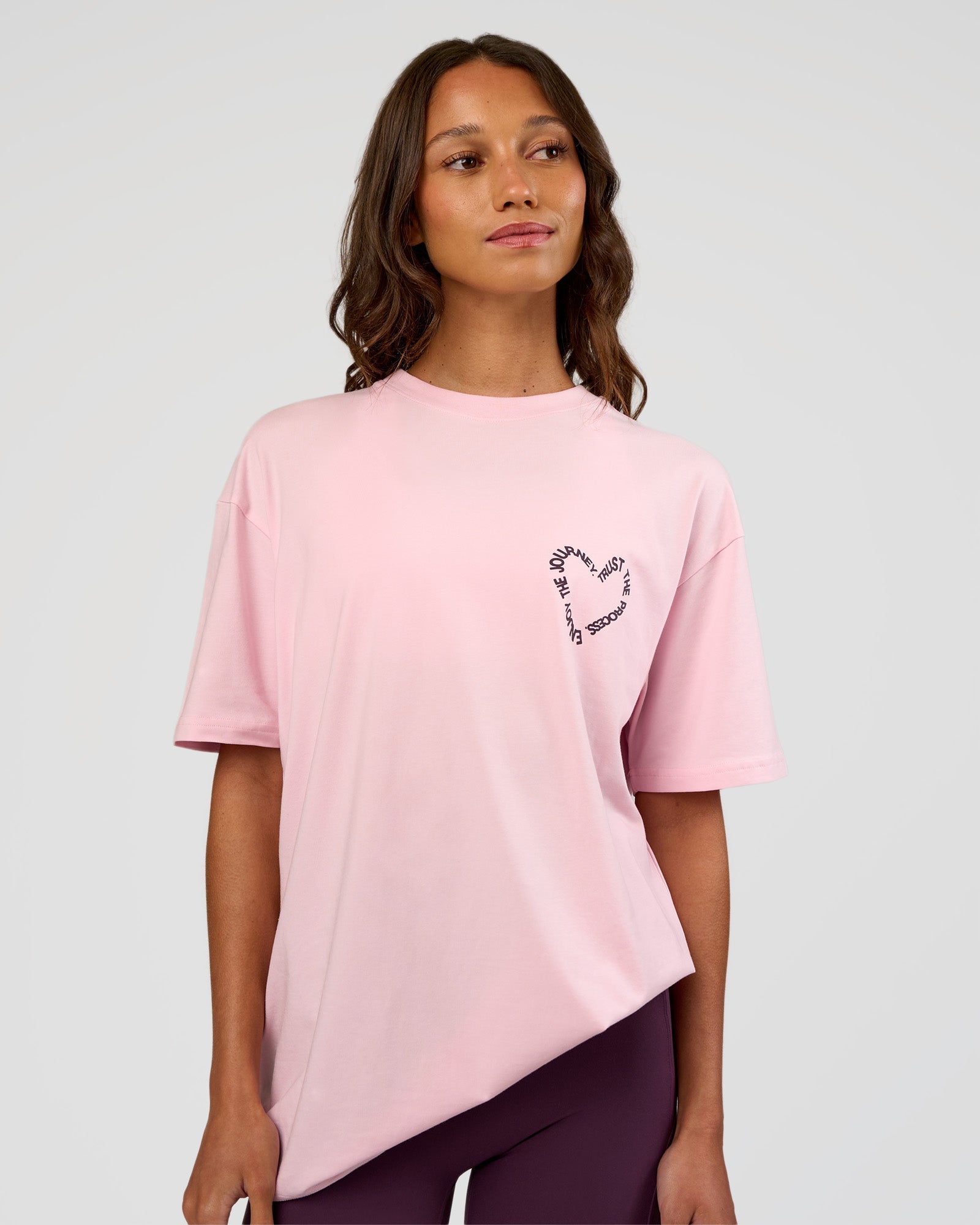 Love The Process FLXCotton Oversize Tee - Marshmallow-Midnight