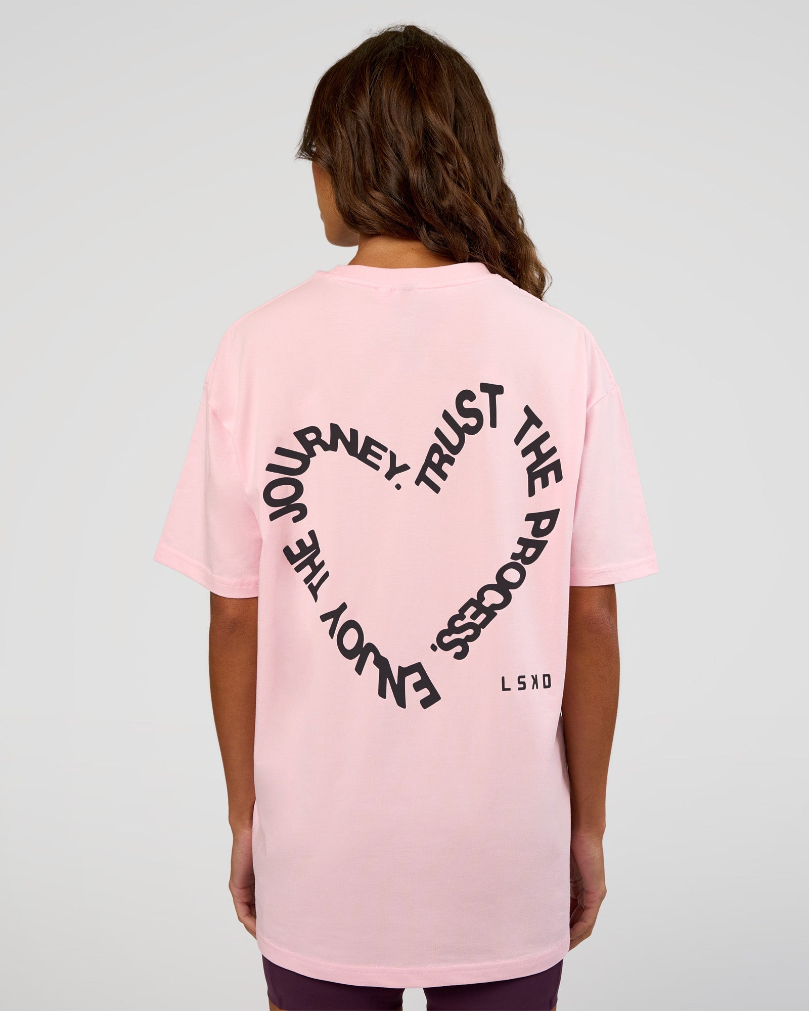 Love The Process FLXCotton Oversize Tee - Marshmallow-Midnight