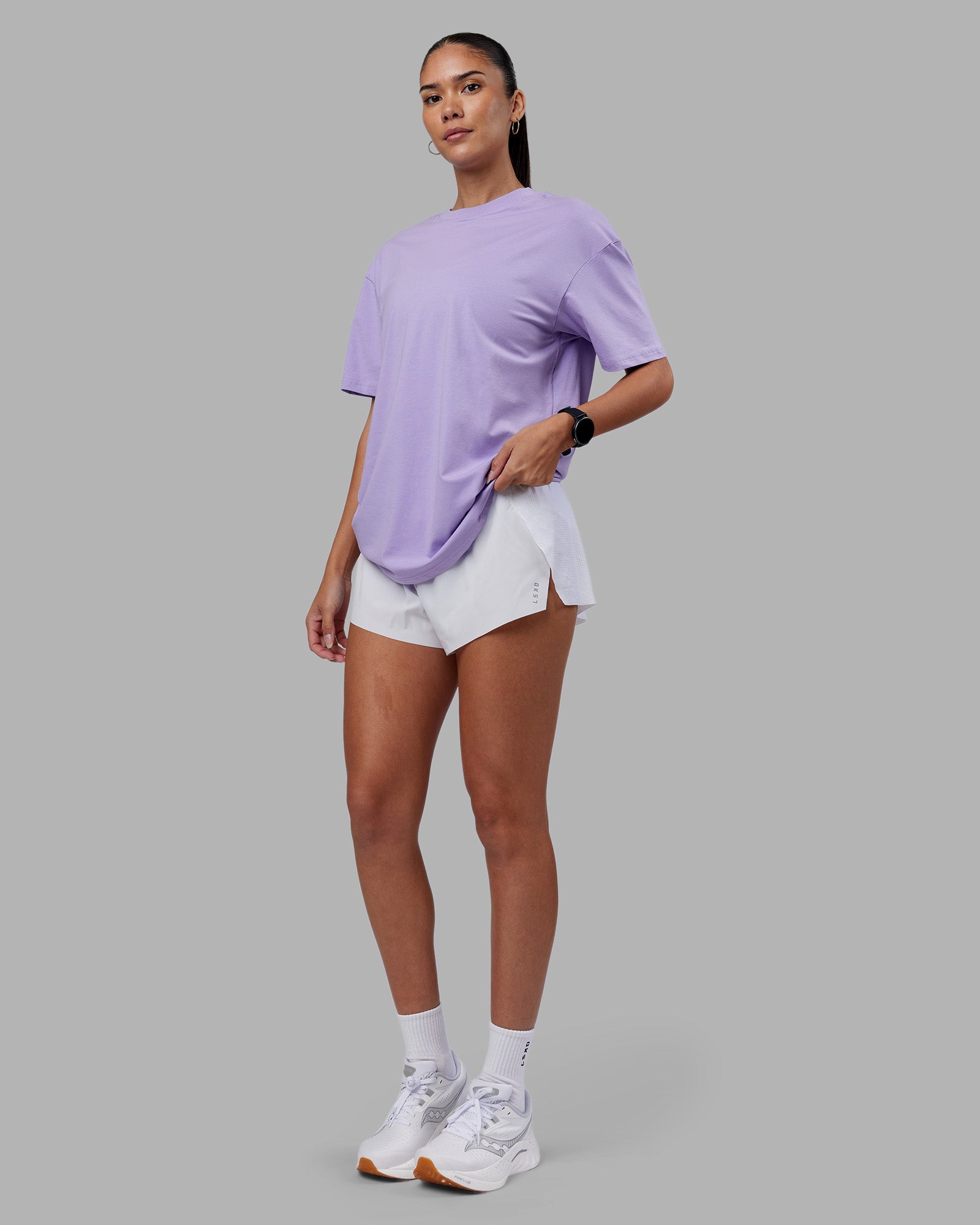 Love The Run FLXCotton Tee Oversize - Violet Ray-Royal Purple
