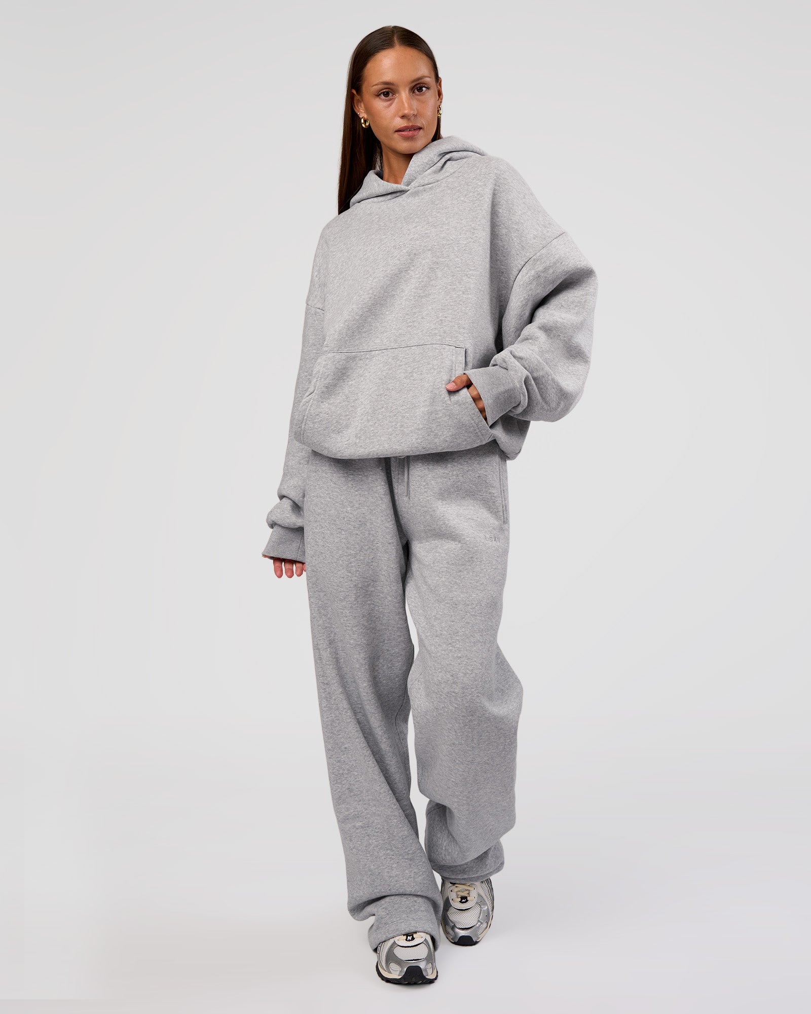 Unisex MVP Hoodie Oversize - Light Grey Marl | LSKD – LSKD US