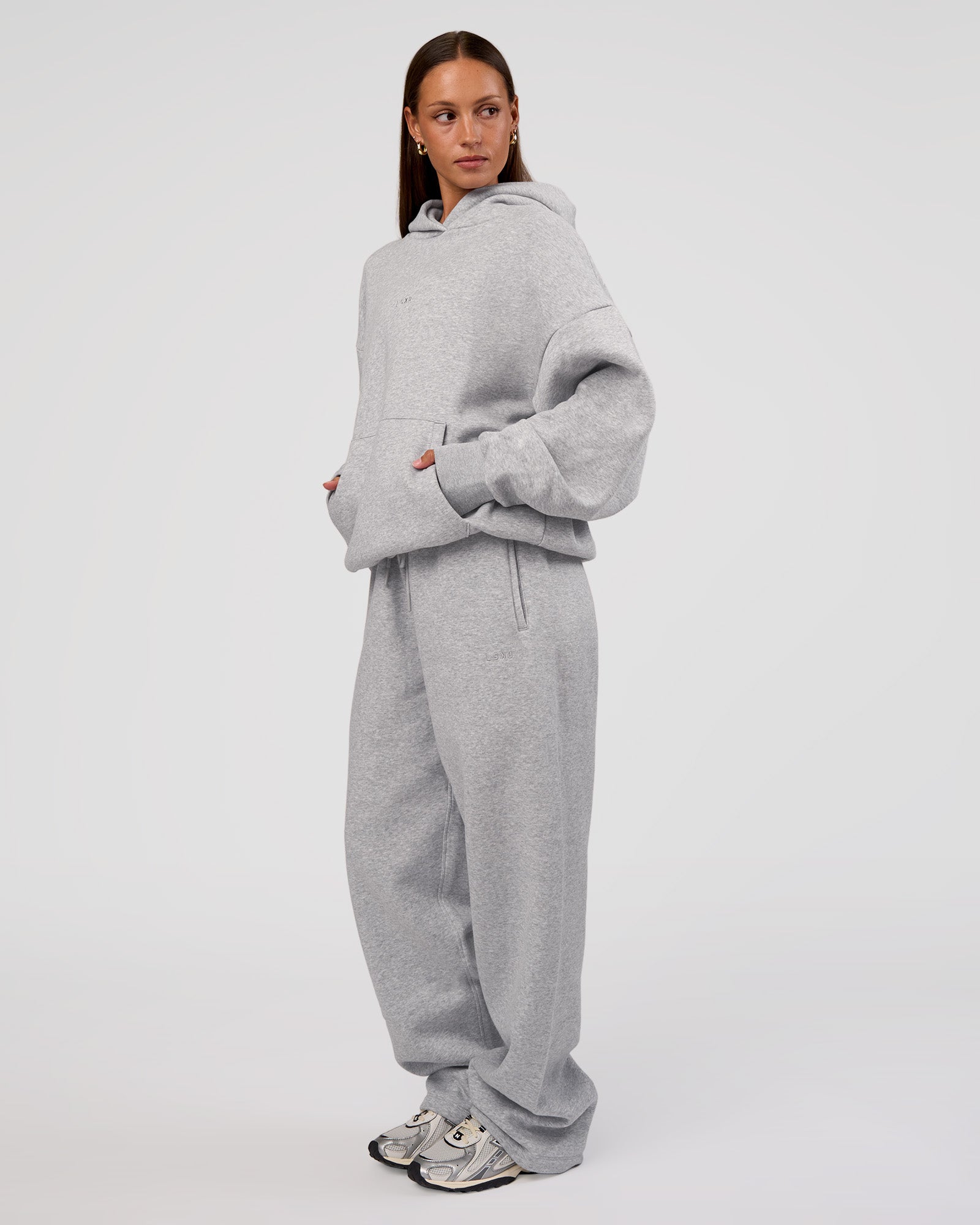 Unisex MVP Hoodie Oversize - Light Grey Marl | LSKD – LSKD US