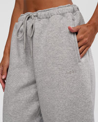 Woman wearing MVP Straight Leg Pant - Light Grey Marl | Model:Brylee | Size:XS