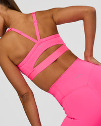 Woman wearing Momentum Corset Sports Bra - Sugar Plum | Model:Brylee | Size:XS