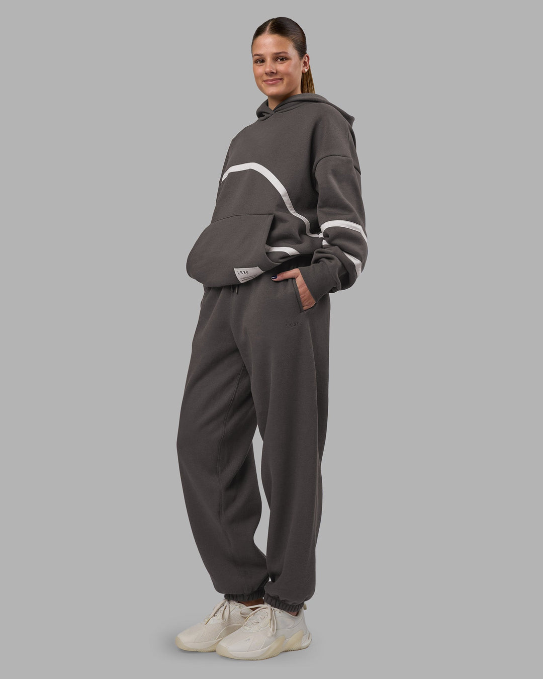 Movement Oversized Hoodie - Dark Storm-Digital Mist