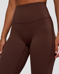 Woman wearing Peaches Elixir High-Rise Flared Pant - Hot Chocolate | Model:Brylee | Size:XS | Thumbnail Index: 5