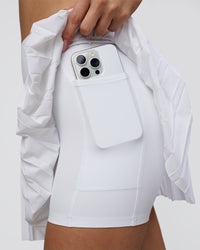 Woman wearing Precision Active Skirt - White | Model:Leilani | Size:XS | Thumbnail Index: 5