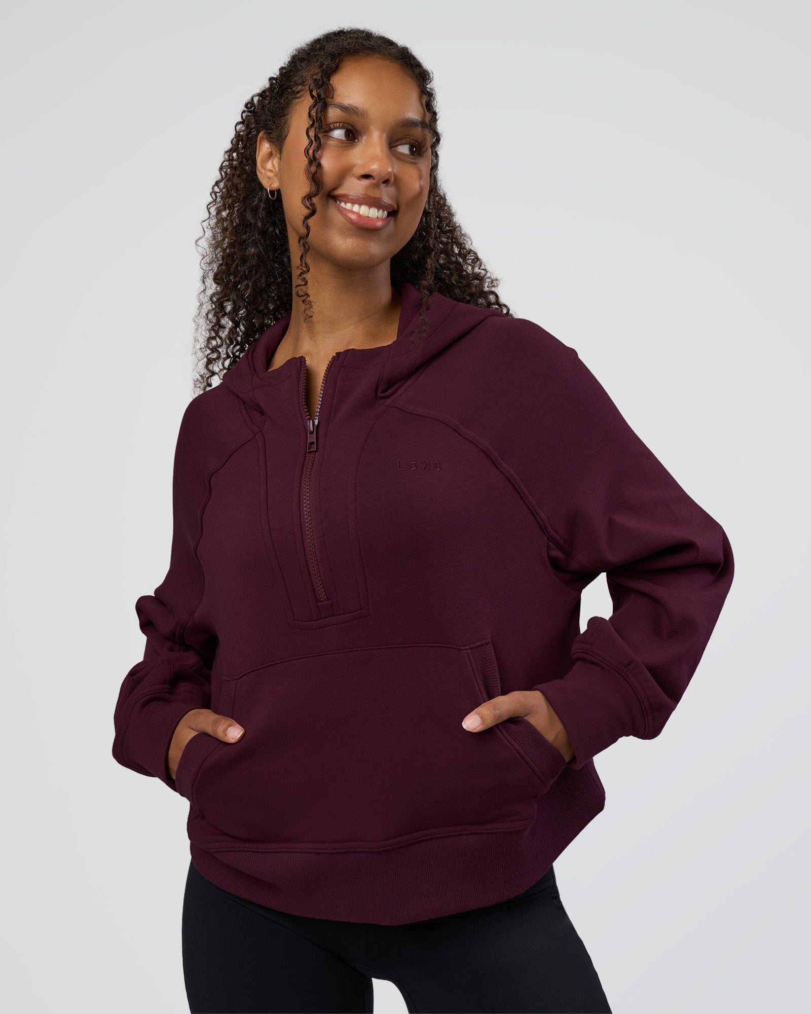 Pursue Mid-Weight Hoodie - Cherry Lacquer | LSKD – LSKD US